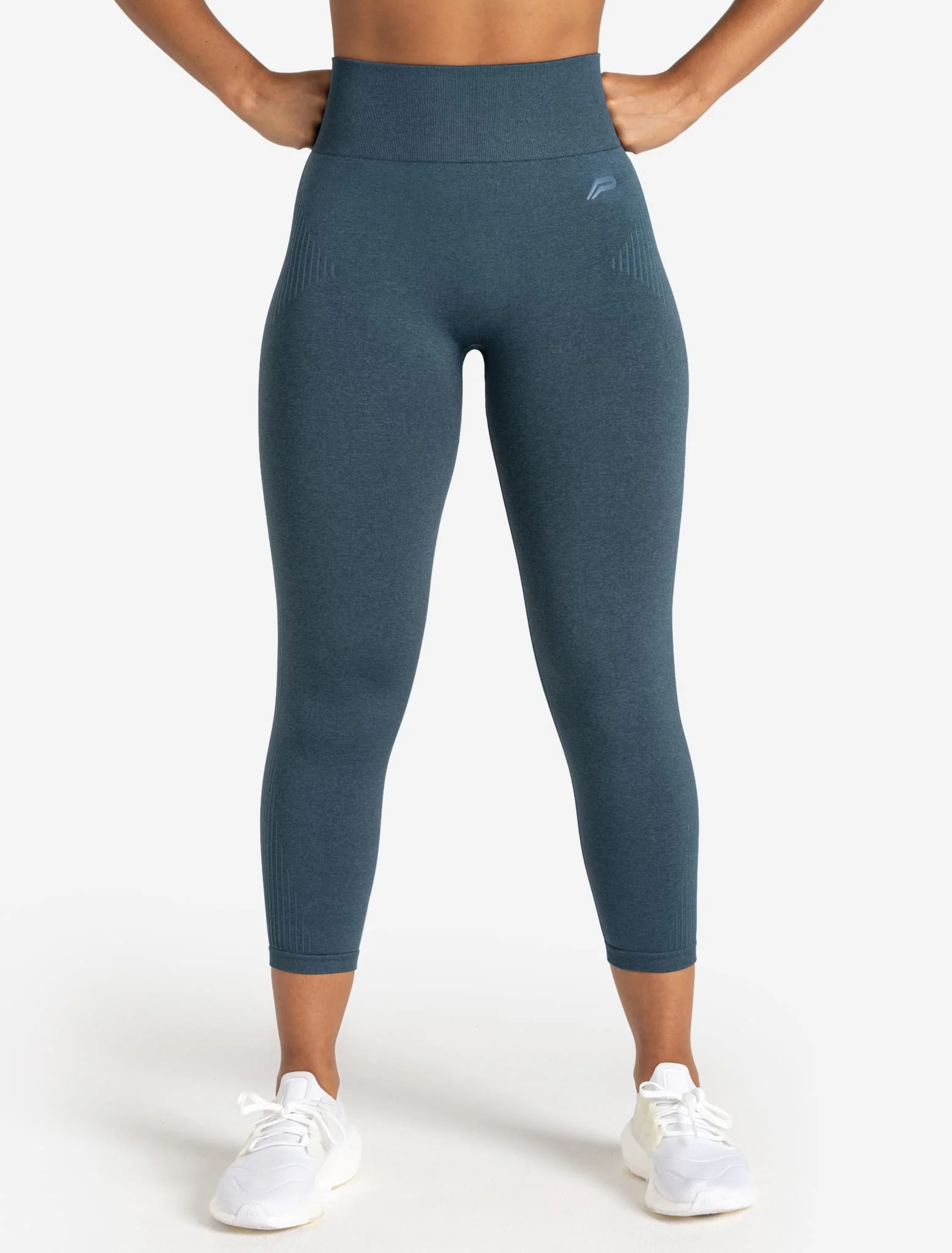 ADAPT 2.0 Seamless 7/8 Leggings - Petrol Blue - Image 5