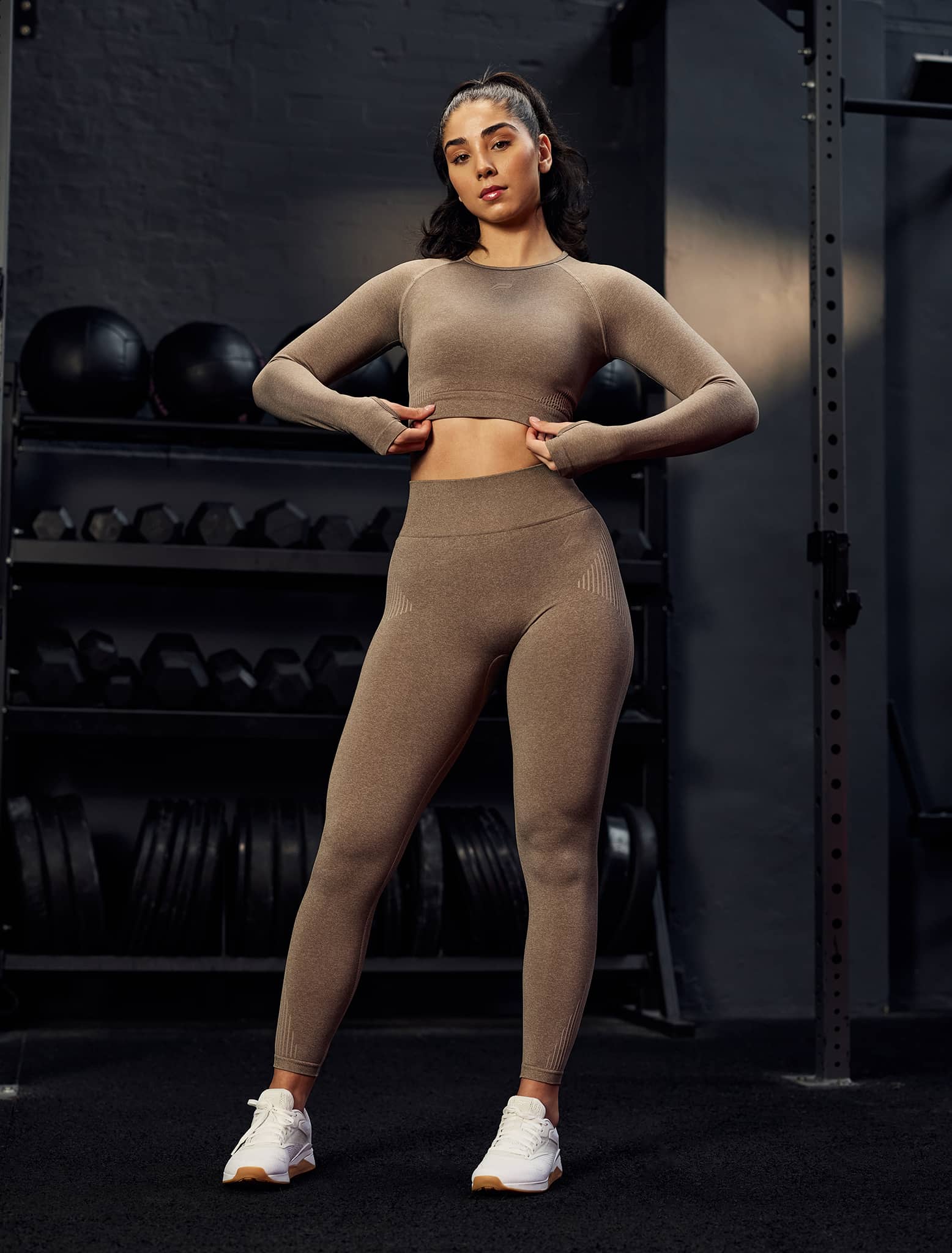 ADAPT 2.0 Seamless Crop Top - Fawn - Image 2