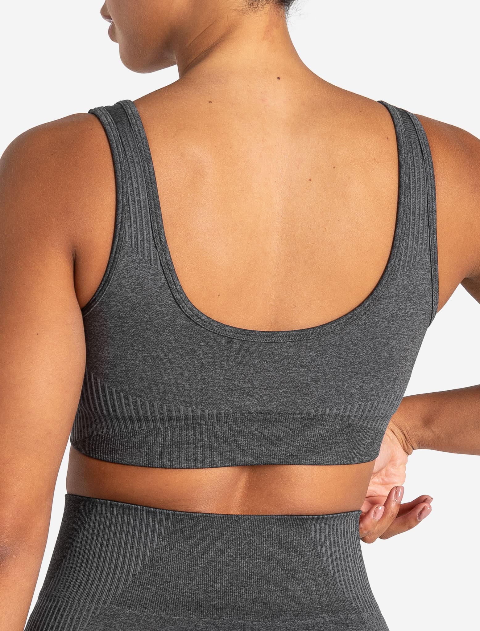 ADAPT 2.0 Seamless Sports Bra - Charcoal - Image 3