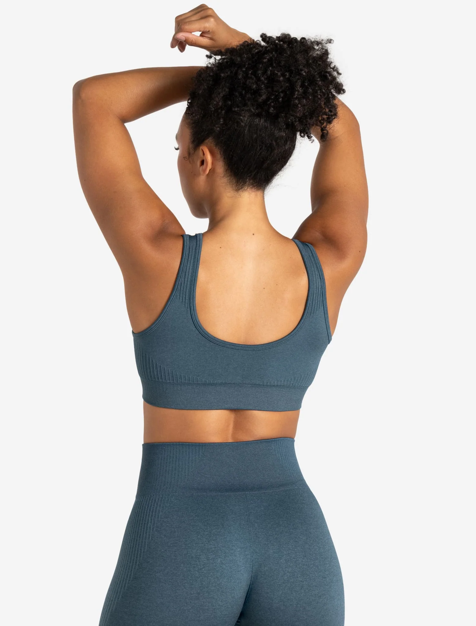 ADAPT 2.0 Seamless Sports Bra - Petrol Blue - Image 5