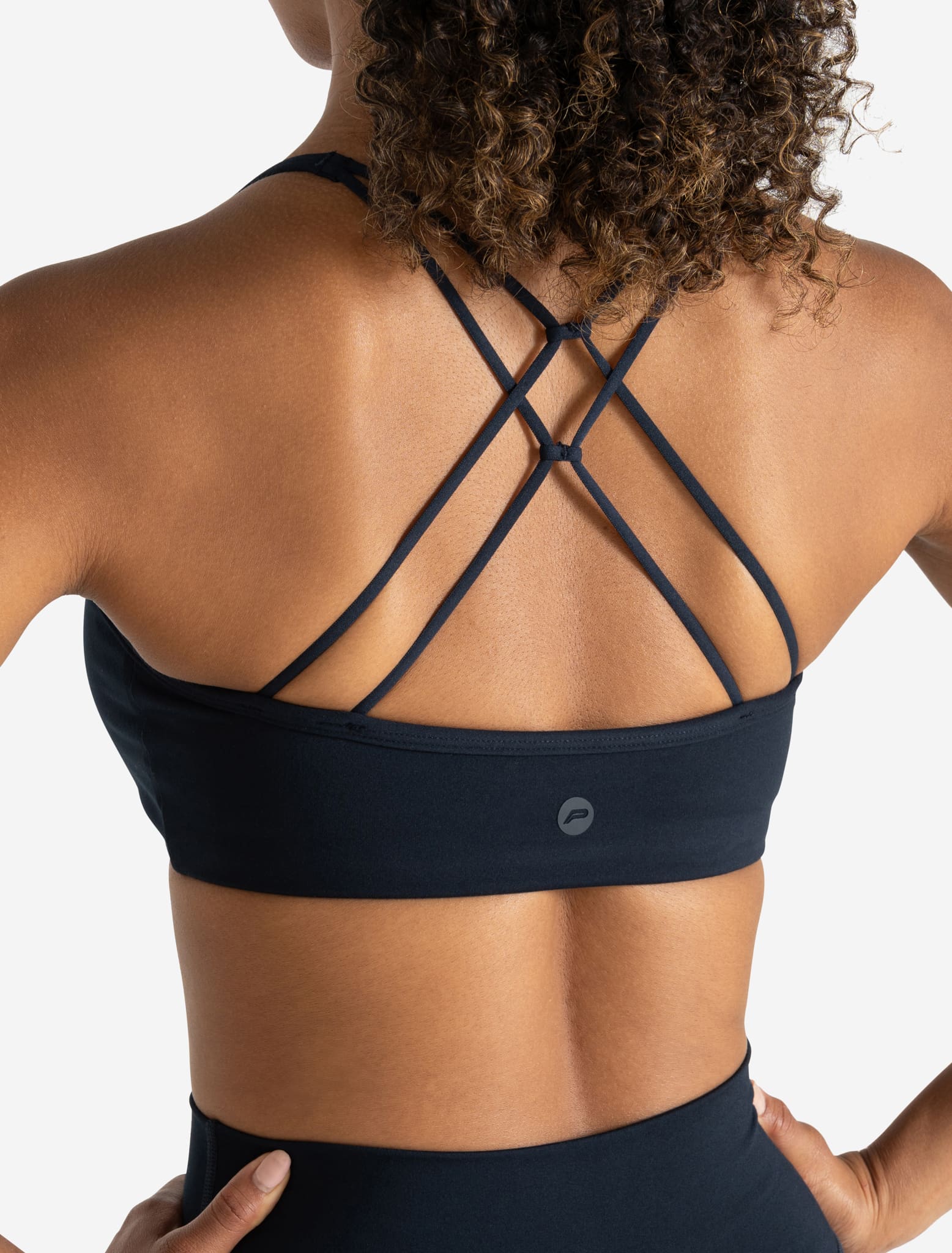 Allure Cross Back Sports Bra - Dark Navy - Image 2