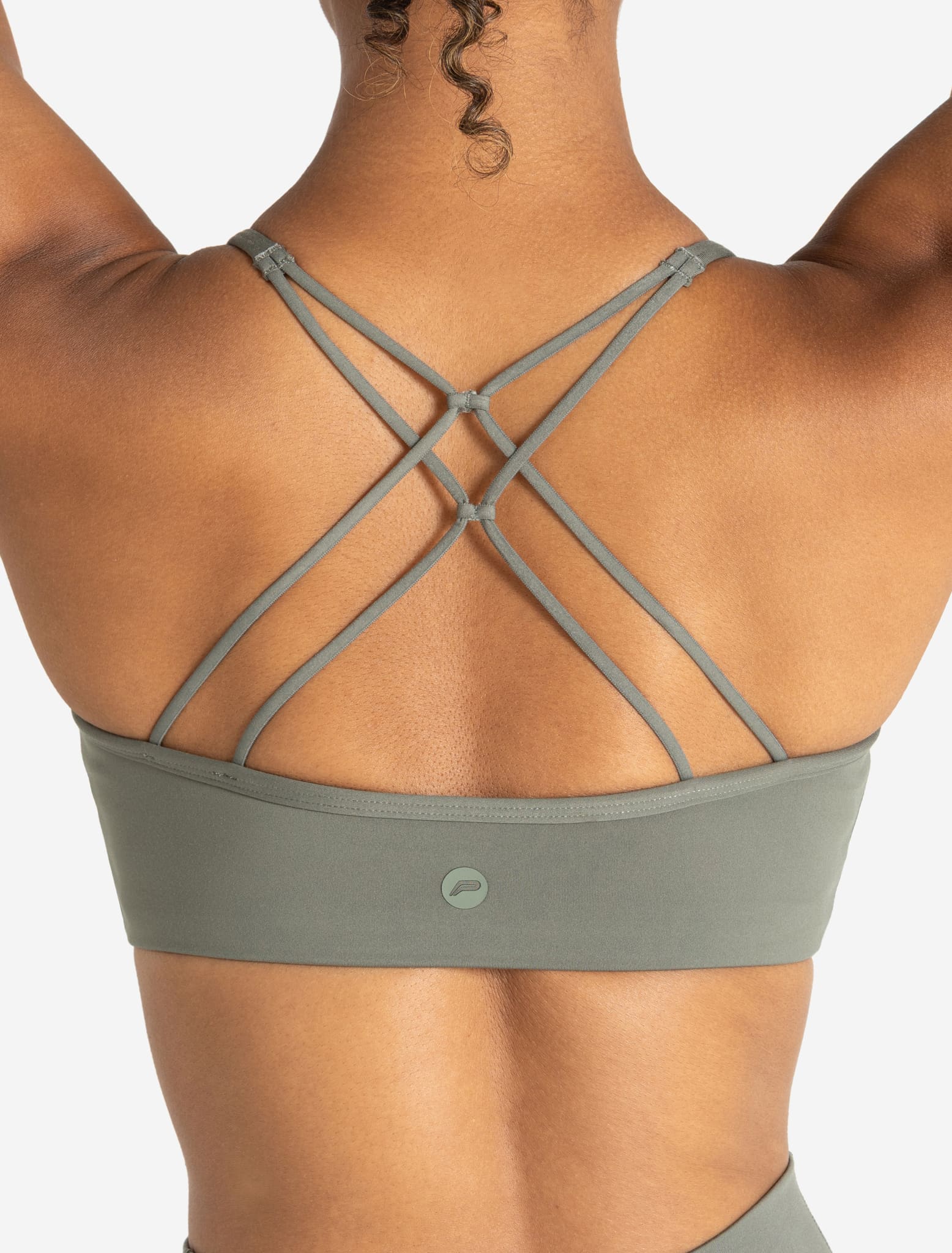 Allure Cross Back Sports Bra - Dusky Sage - Image 6