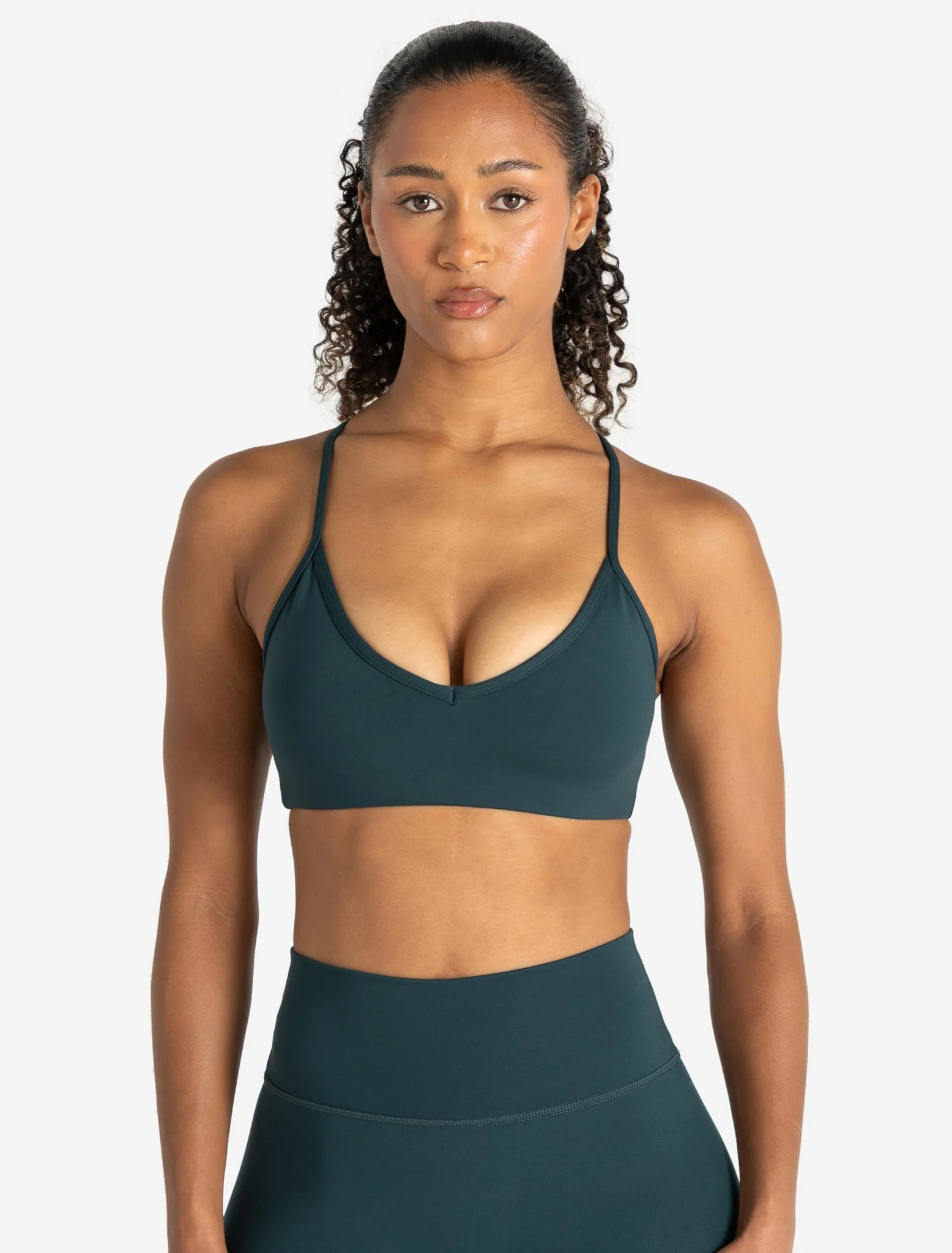 Allure Cross Back Sports Bra - Marine Teal