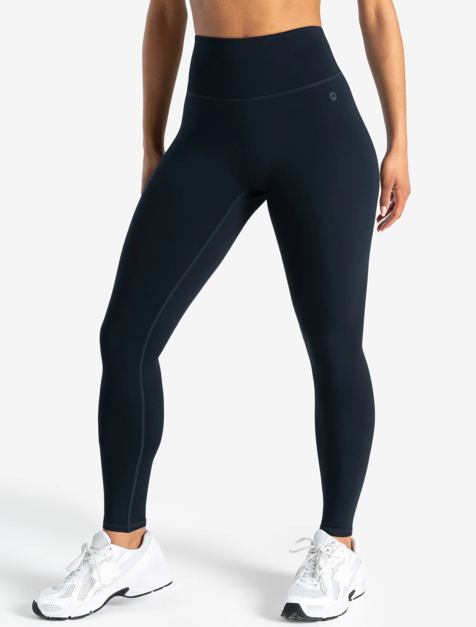 Allure Dipped Waist Leggings - Dark Navy - Image 2