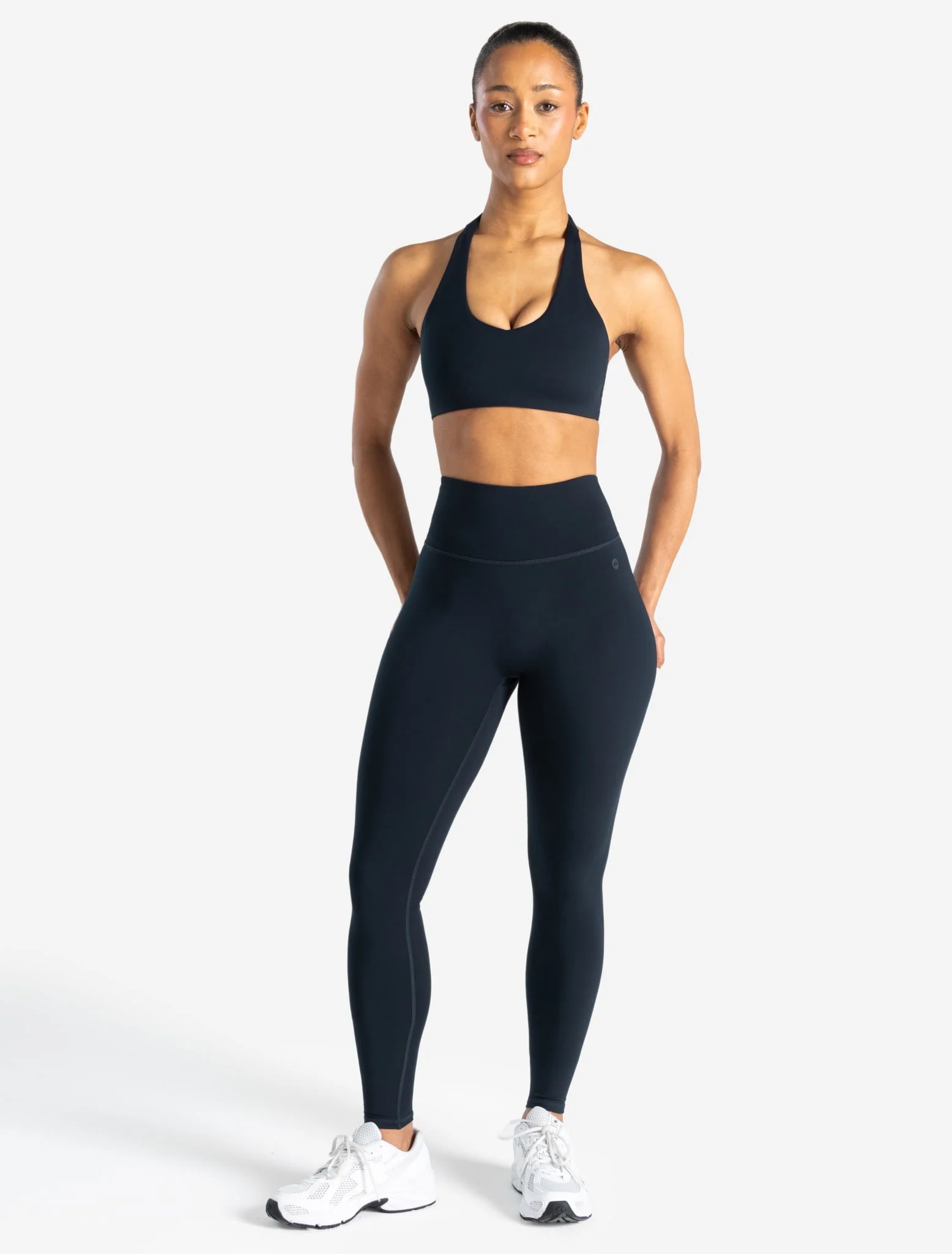 Allure Dipped Waist Leggings - Dark Navy - Image 6
