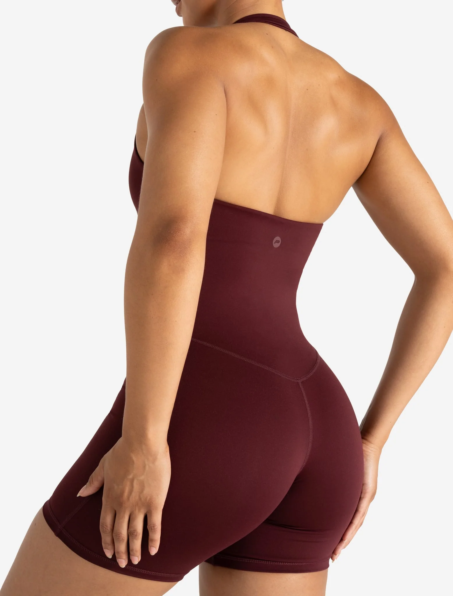 Allure Halter Neck All In One - Dark Burgundy - Image 2