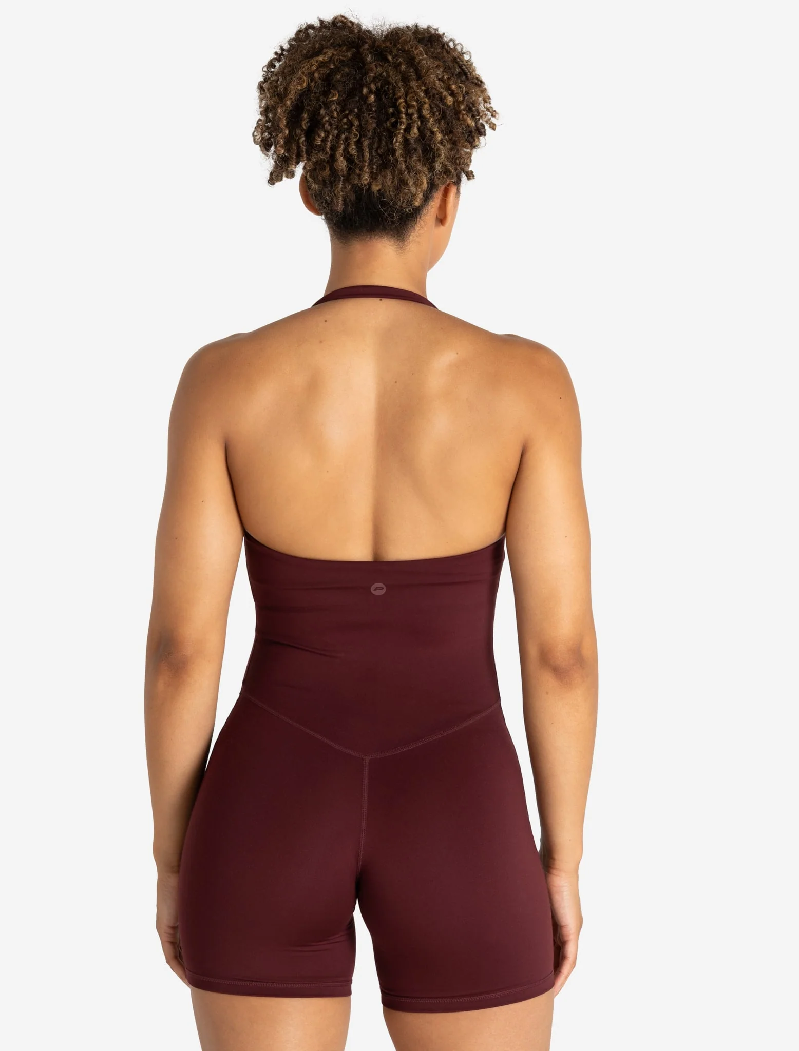 Allure Halter Neck All In One - Dark Burgundy - Image 4