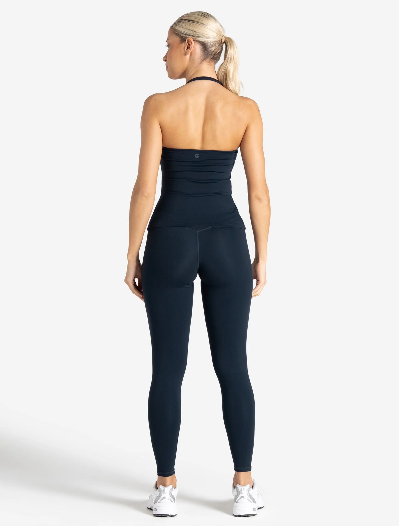 Allure Halter Built-in Bra Vest - Dark Navy - Image 6