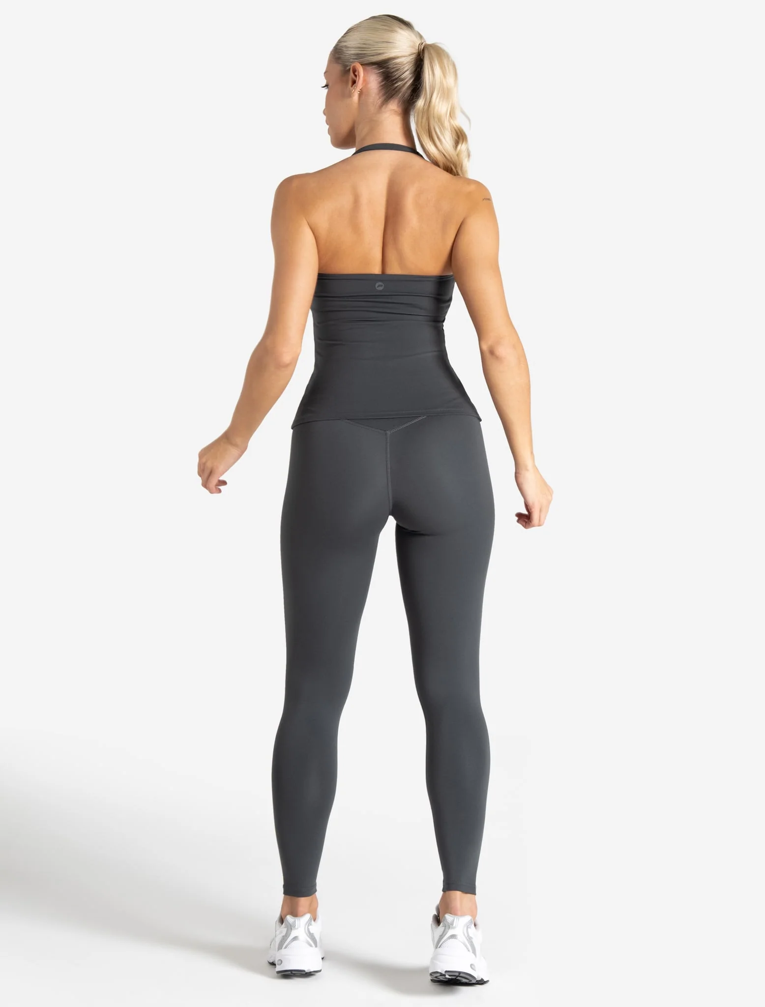 Allure Halter Built-in Bra Vest - Storm Grey - Image 4