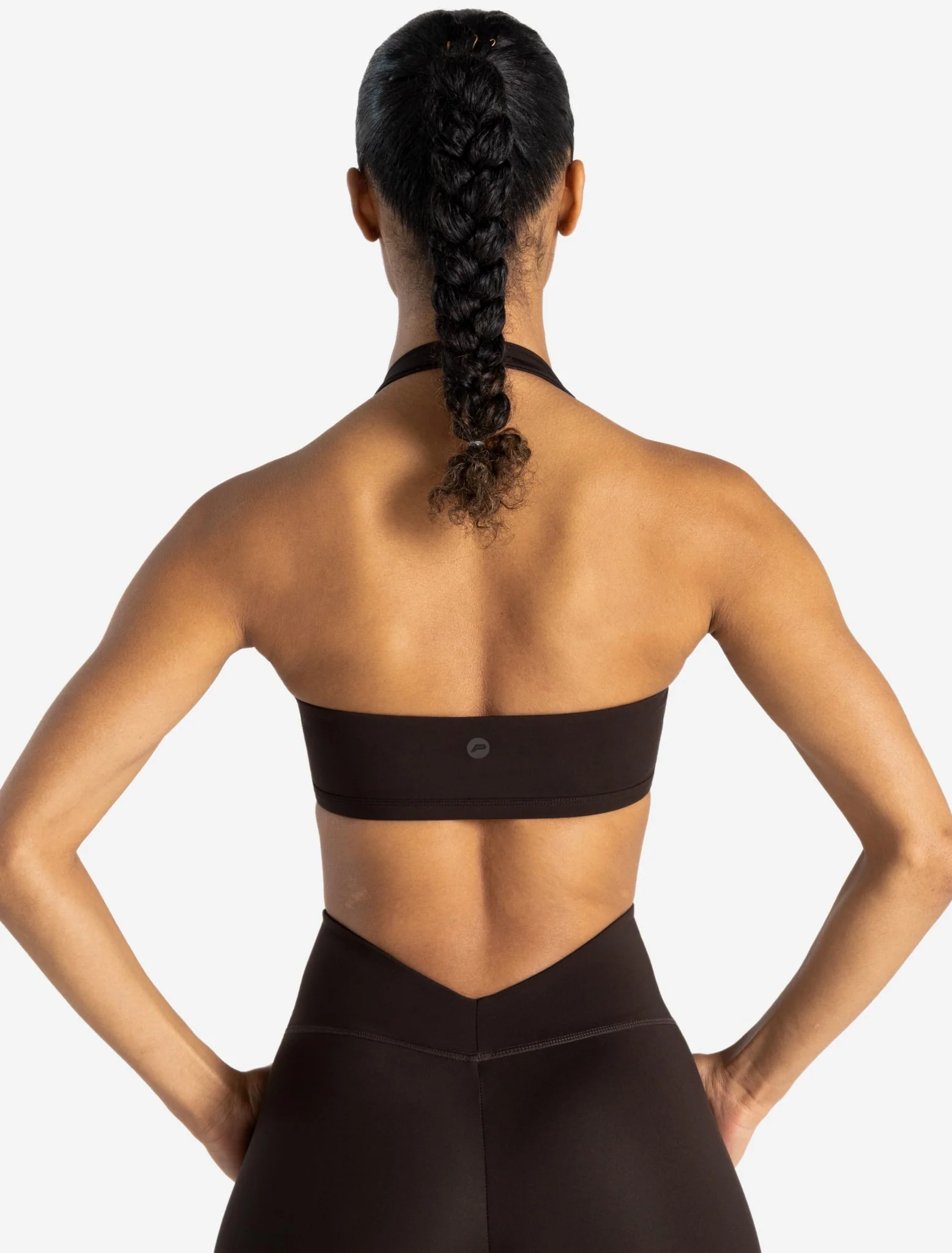 Allure Halter Sports Bra - Espresso - Image 2