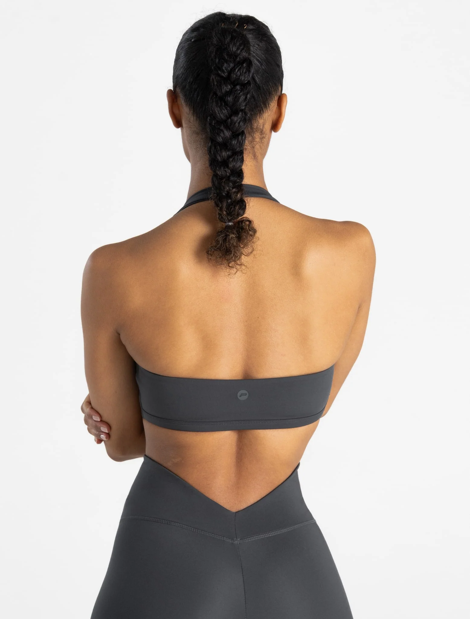 Allure Halter Sports Bra - Storm Grey - Image 2
