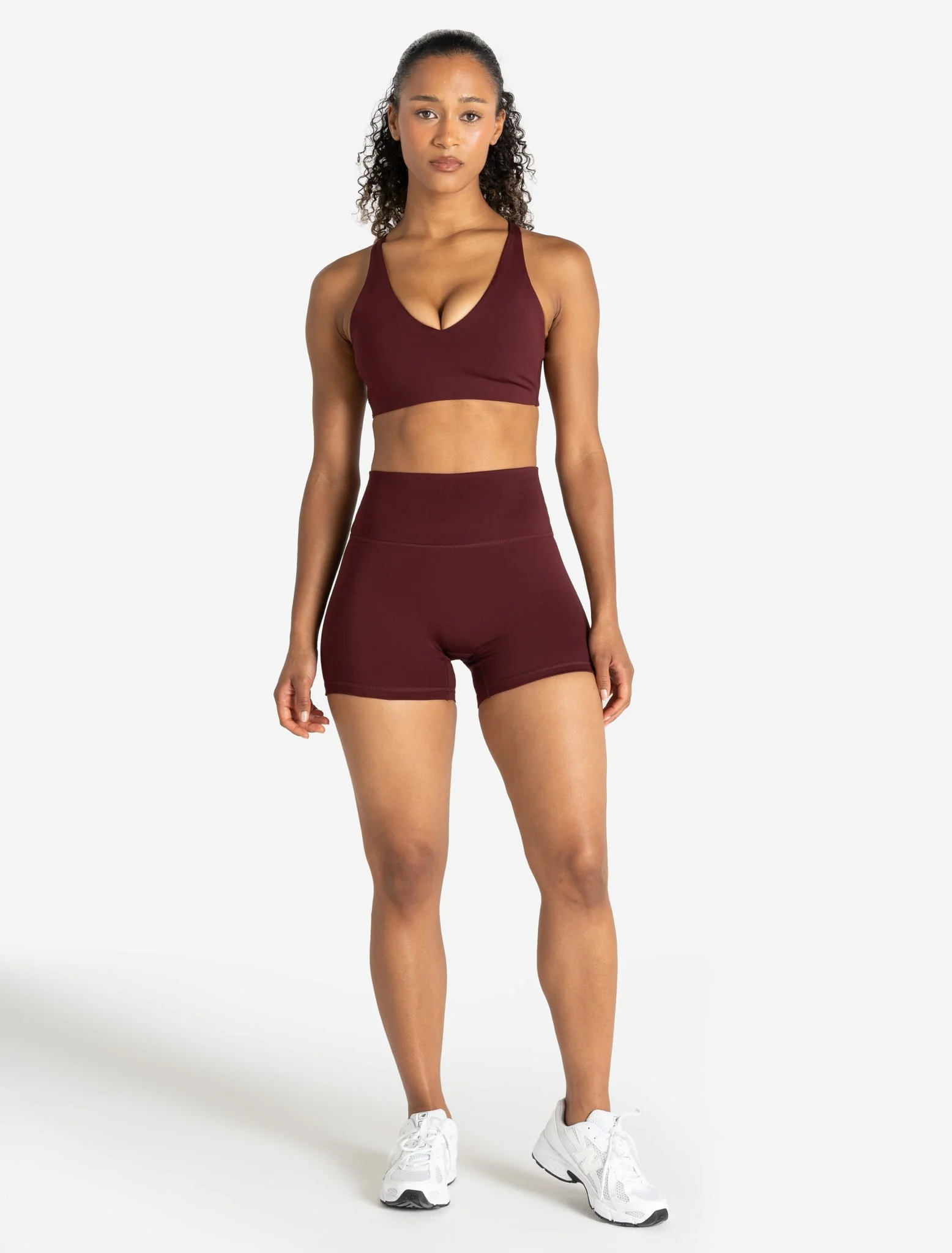 Allure Short Length Shorts - Dark Burgundy - Image 4