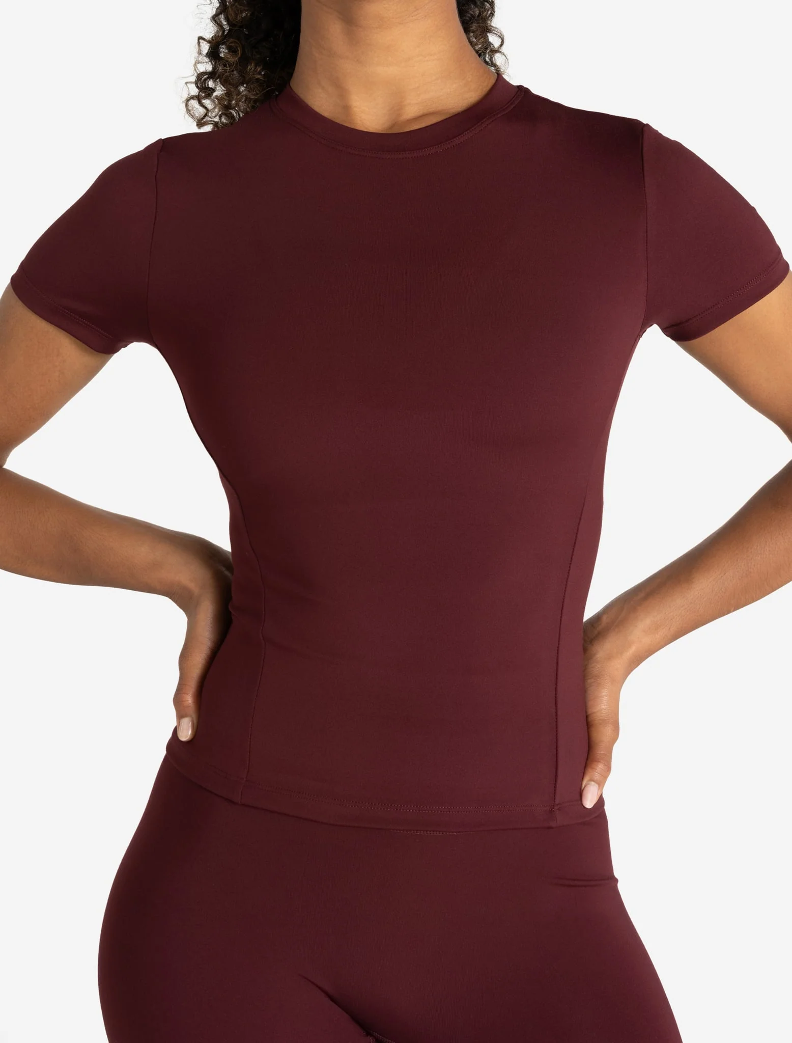 Allure T-Shirt - Dark Burgundy - Image 3