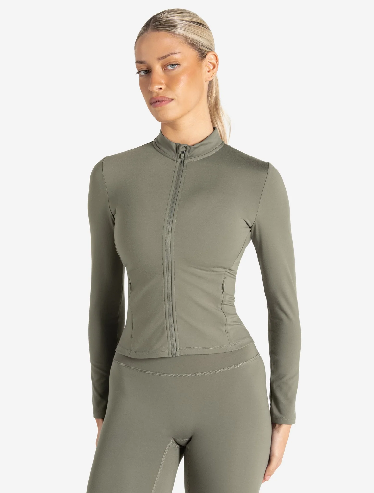 Allure Zip Jacket - Dusky Sage