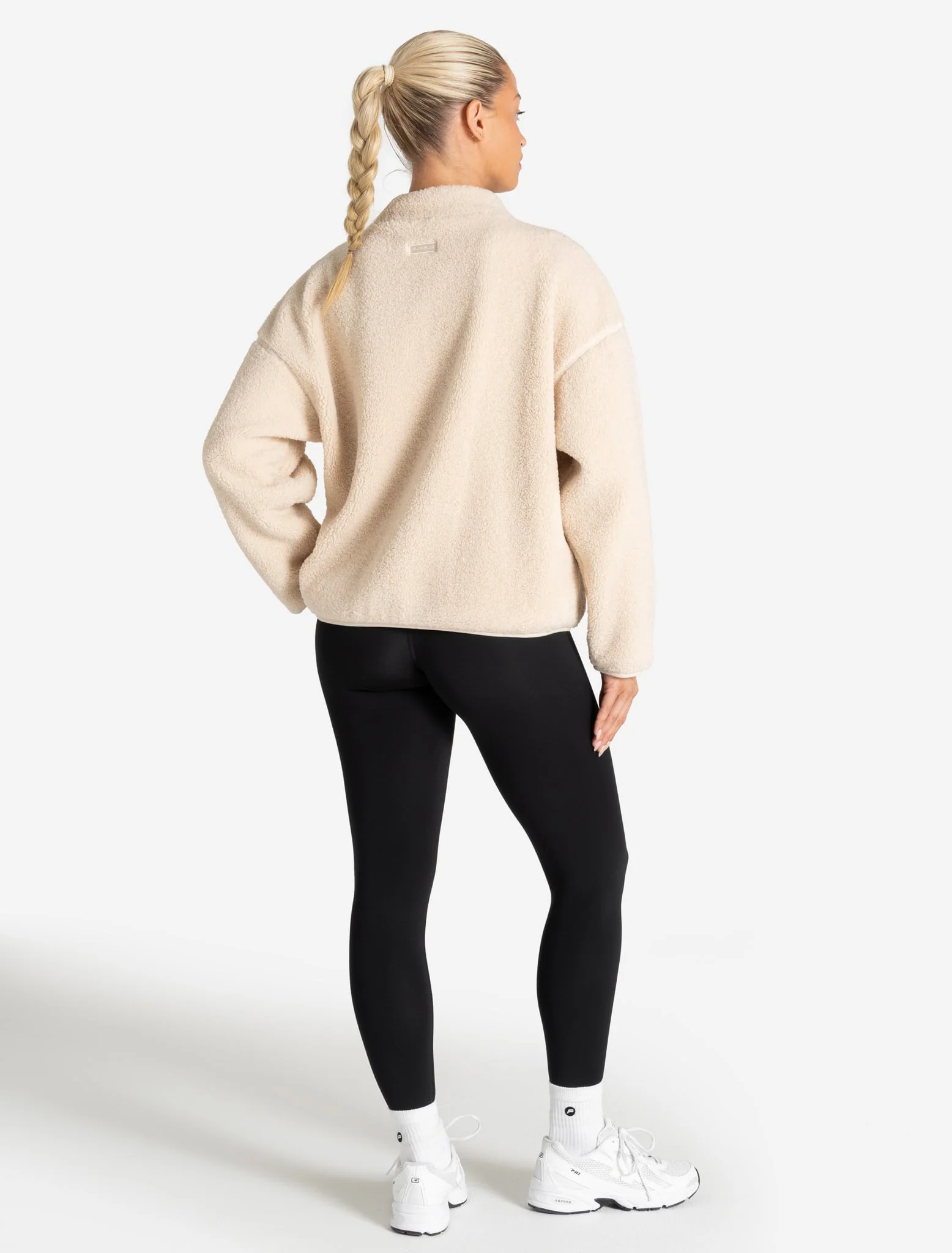Borg Fleece Jacket - Cream - Image 4