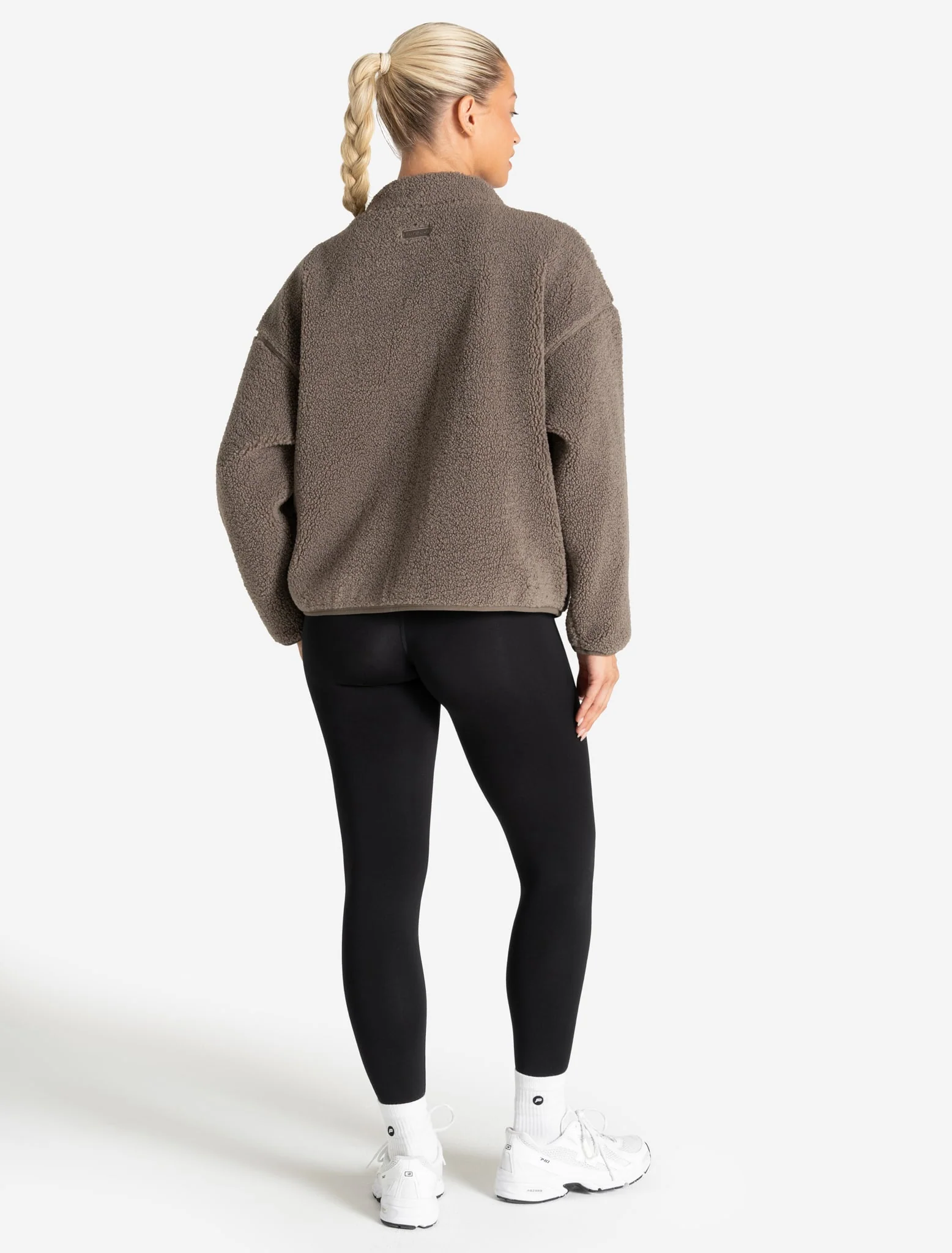 Borg Fleece Jacket - Mole - Image 4