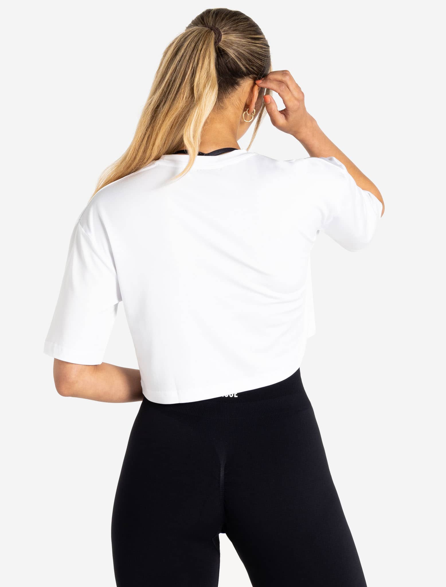 BreathEasy Crop T-Shirt - White - Image 6