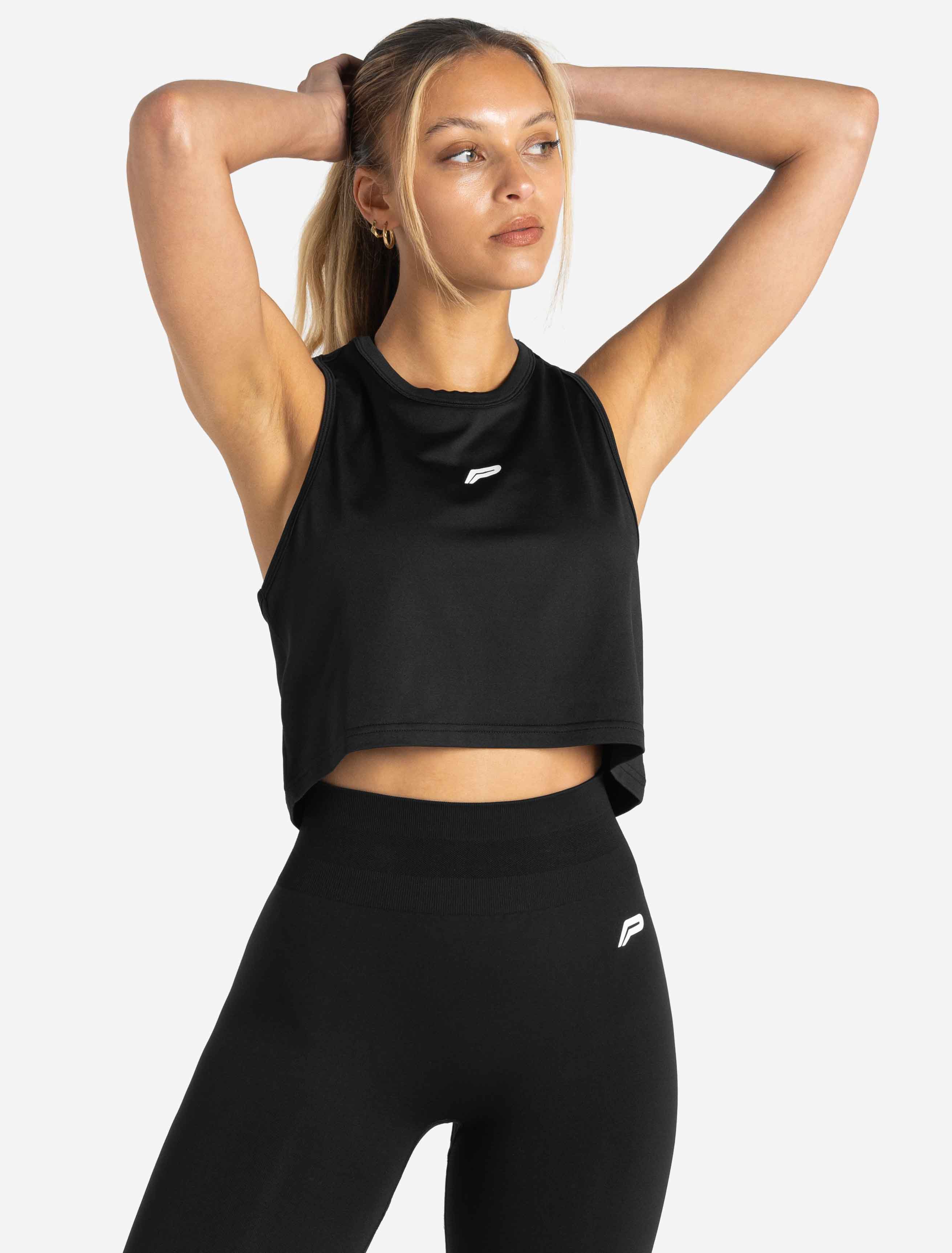 BreathEasy Crop Vest - Black - Image 5