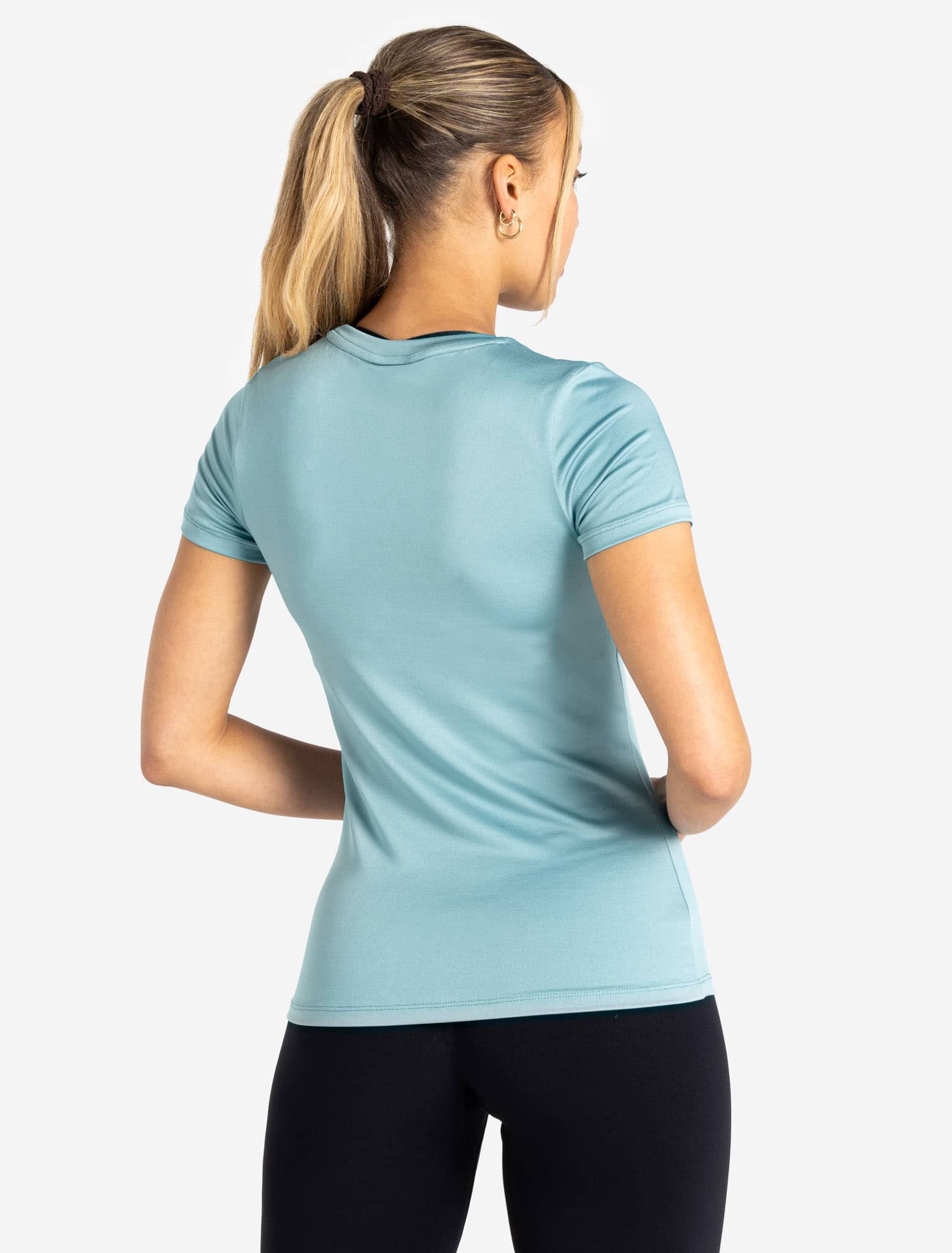 BreathEasy Full-Length T-Shirt - Dusky Blue - Image 2