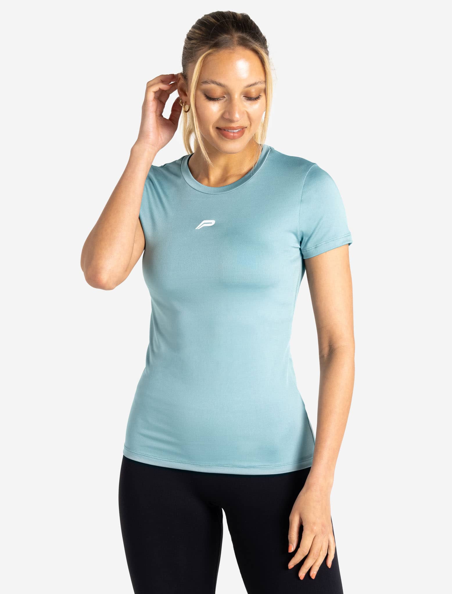 BreathEasy Full-Length T-Shirt - Dusky Blue - Image 4