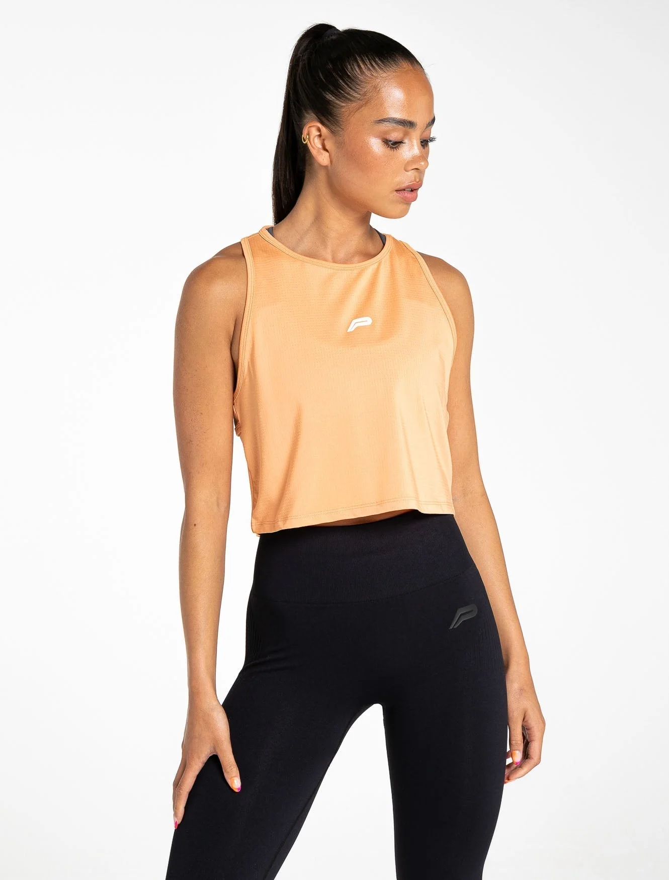Breeze Crop Tank - Coral - Image 3