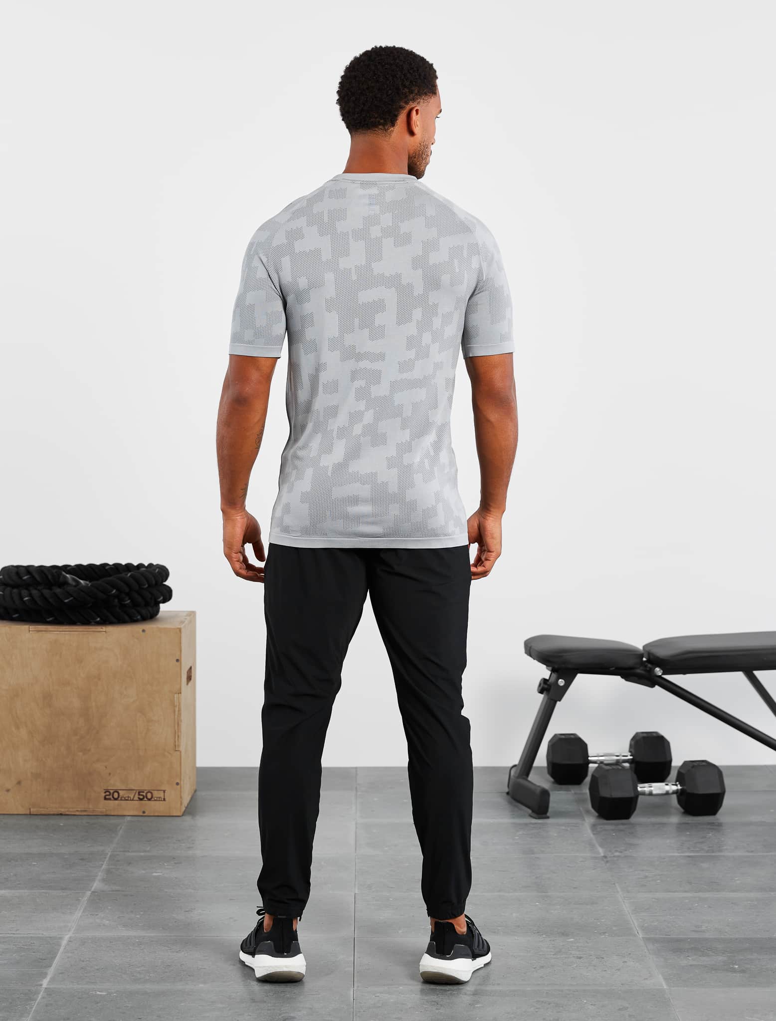 Camo Seamless T-Shirt - Grey - Image 6