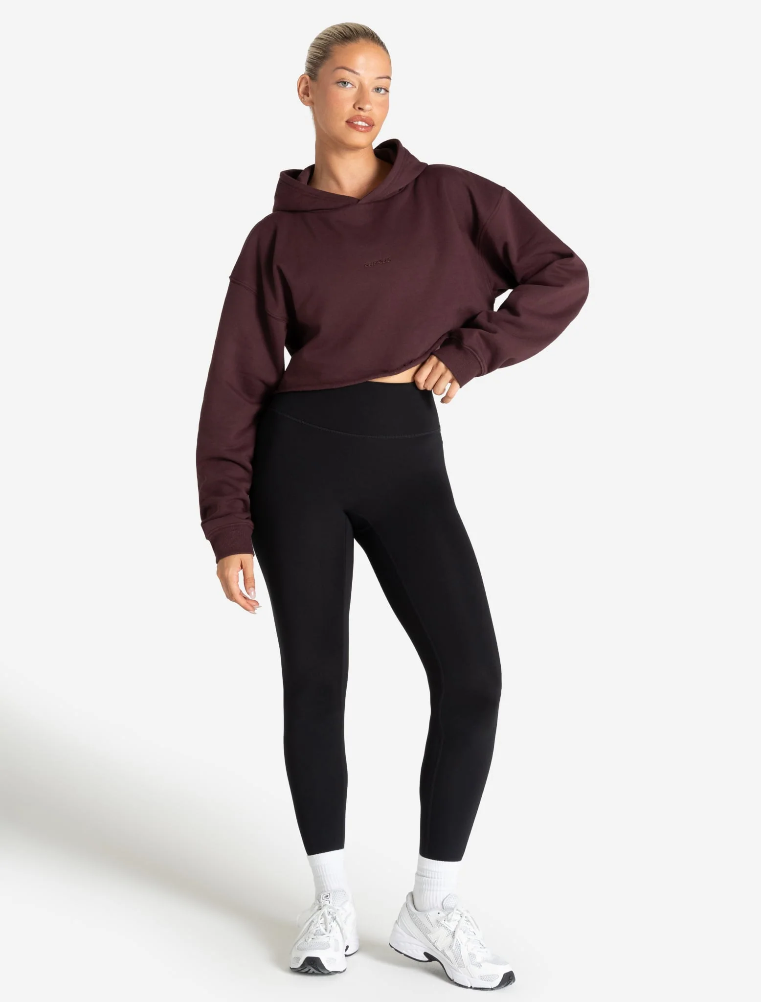 Core Crop Hoodie - Cherry - Image 3