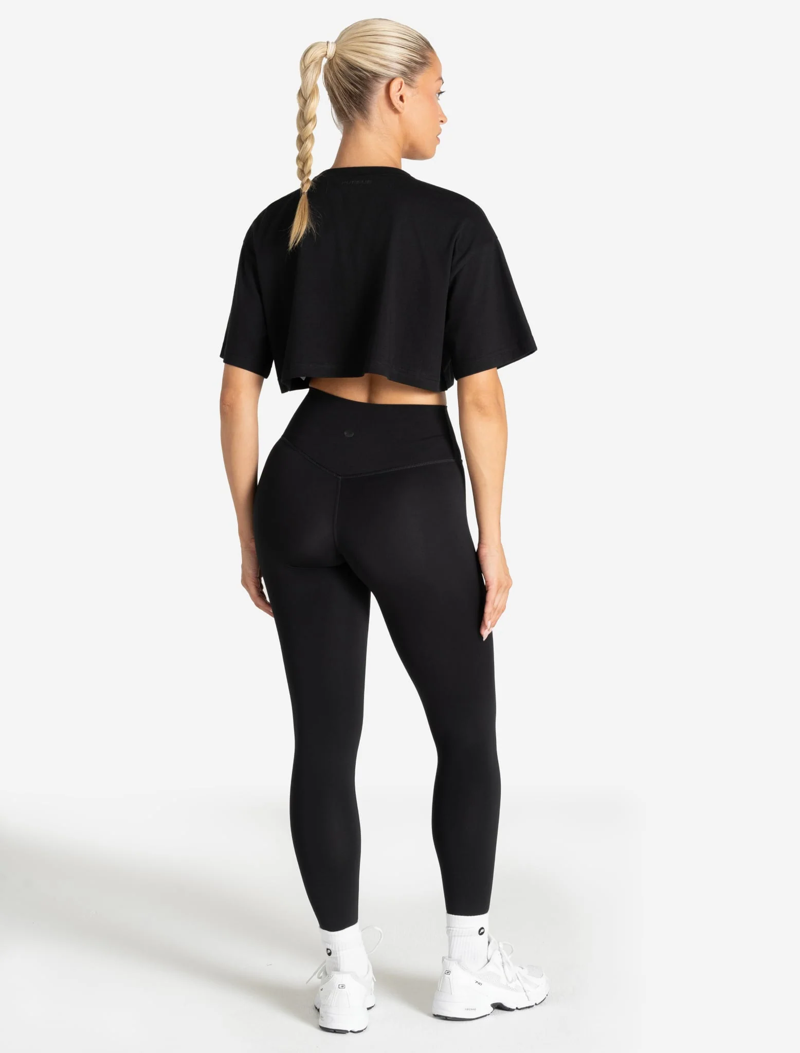 Core Crop T-Shirt - Black - Image 4