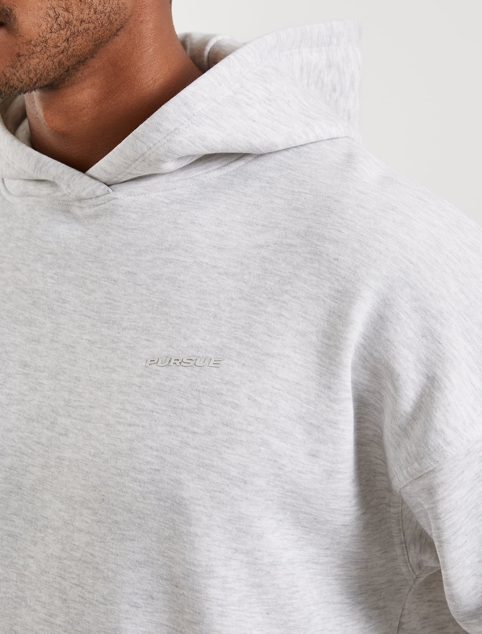 Core Fleece Hoodie - Melange Grey - Image 4