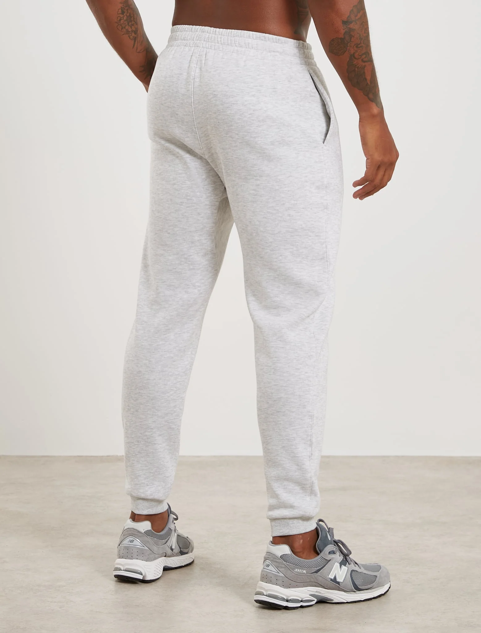 Core Fleece Joggers - Melange Grey - Image 2