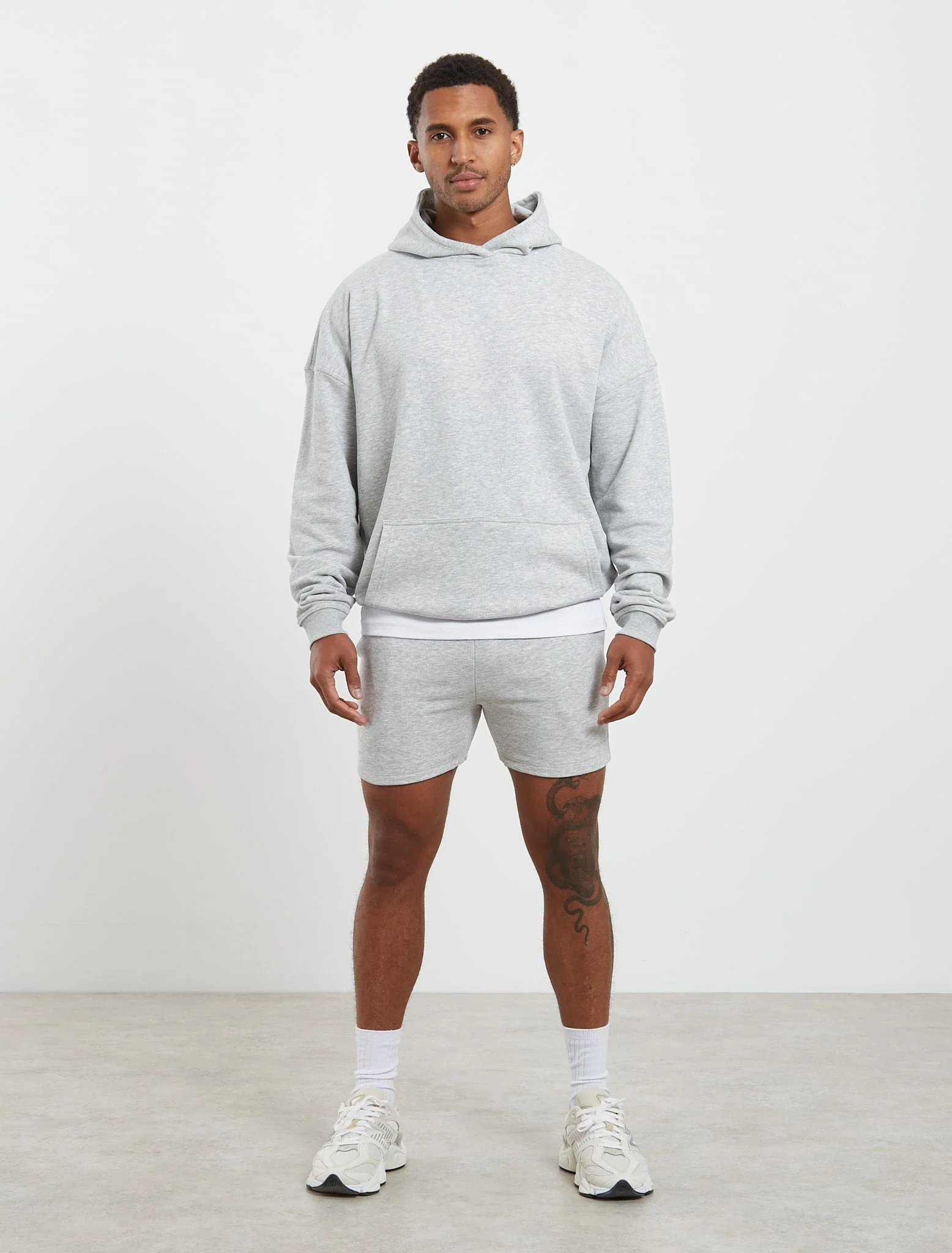 Core Loopback Shorts - Grey Marl - Image 2
