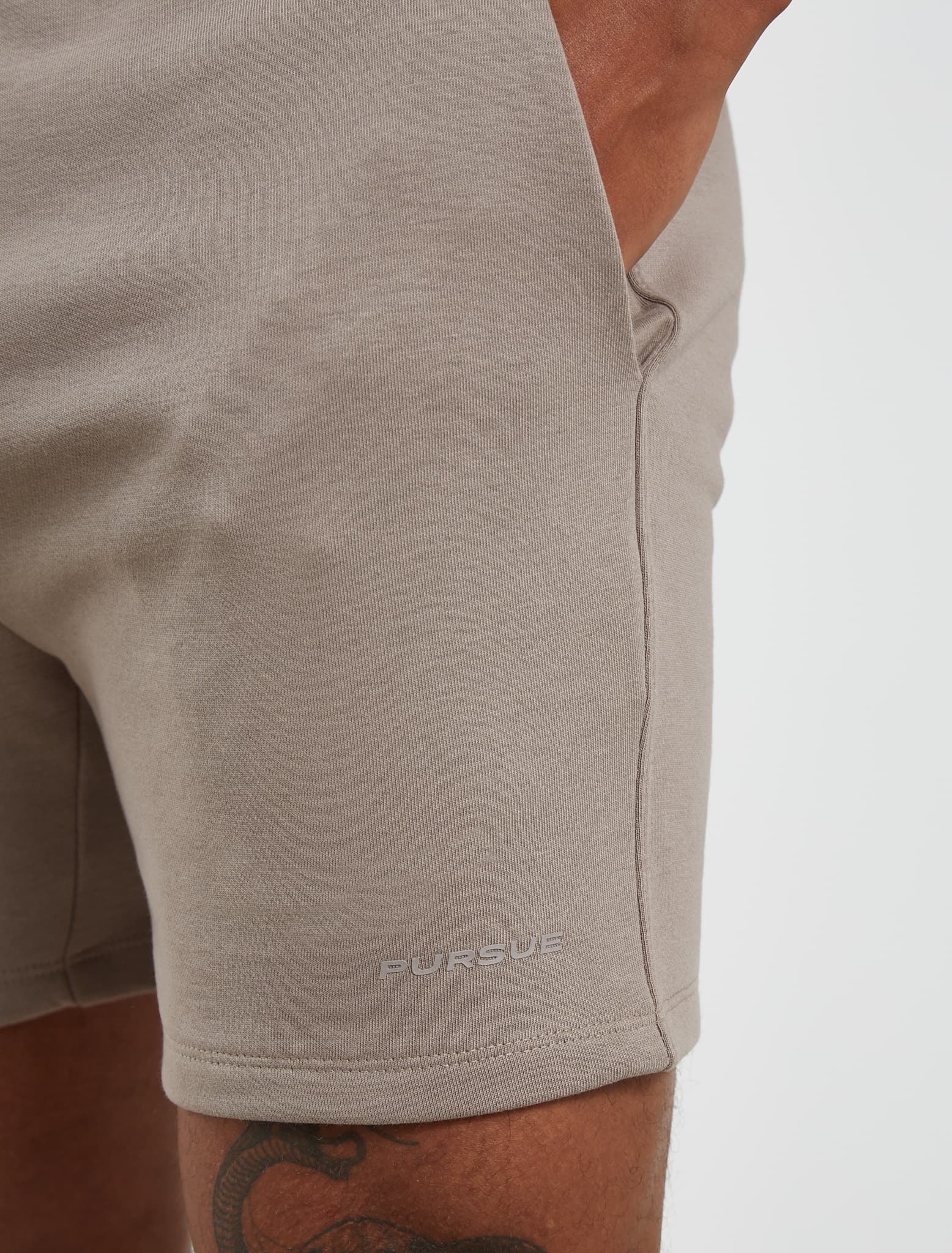 Core Loopback Shorts - Taupe - Image 4