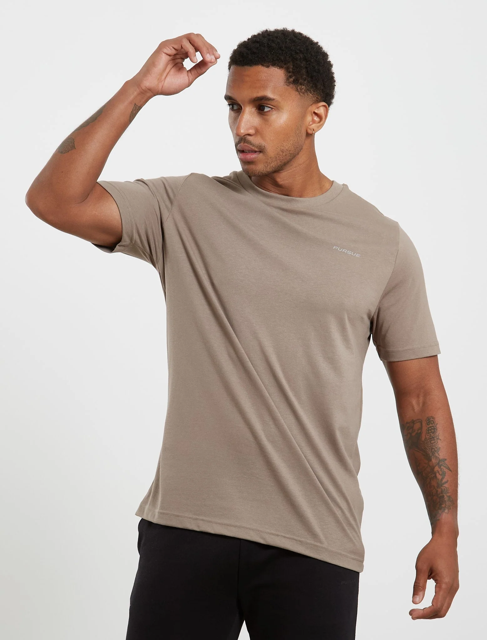 Core Relaxed Fit T-Shirt - Taupe - Image 3