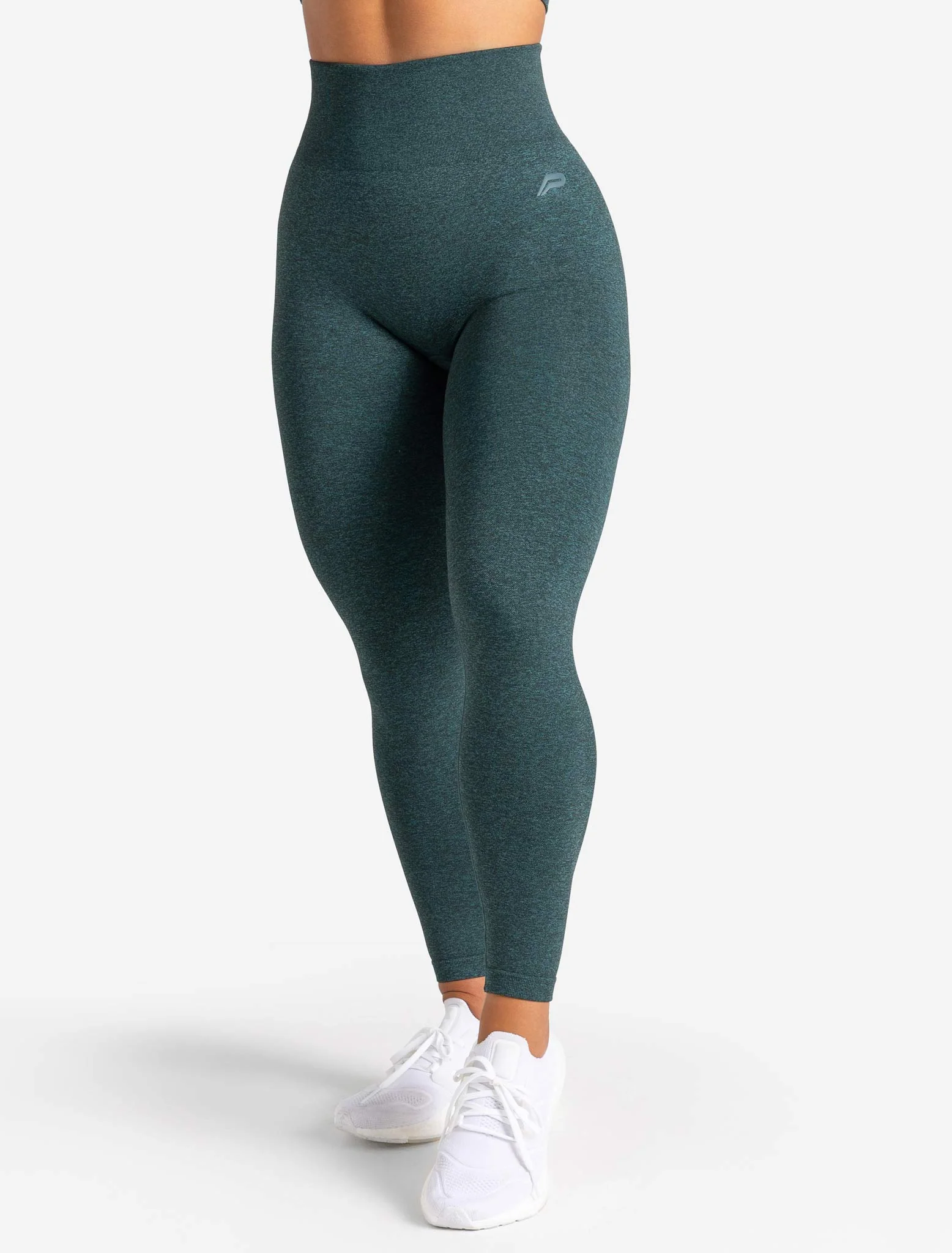 Core Seamless Leggings - Teal Marl - Image 4