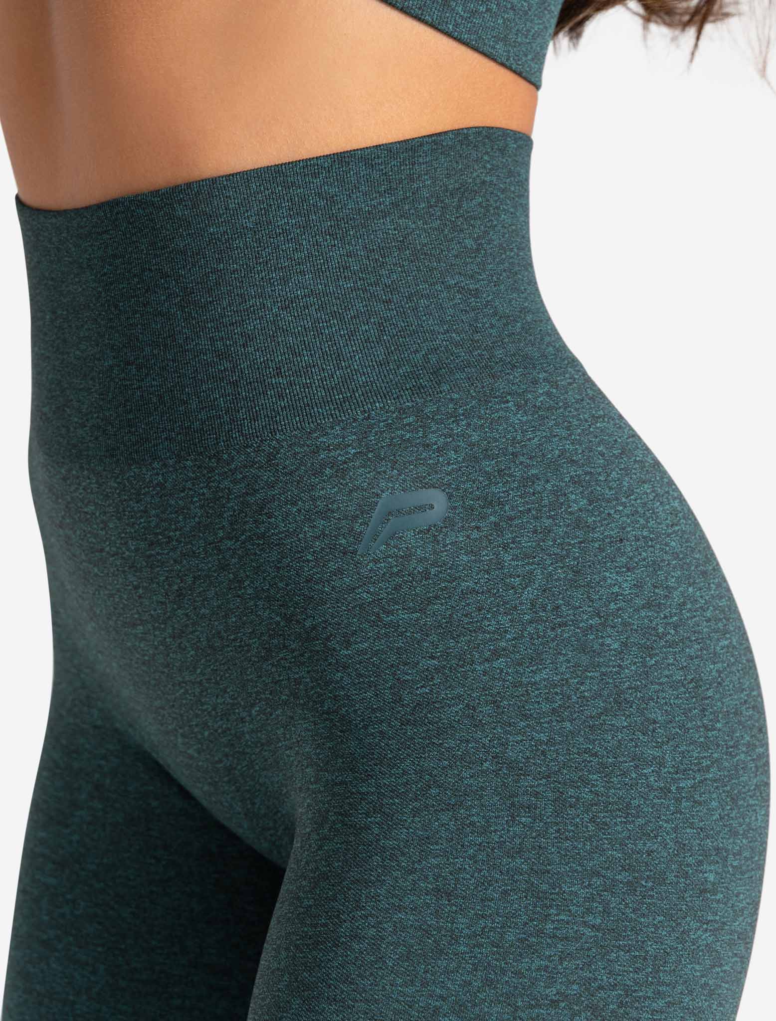Core Seamless Leggings - Teal Marl - Image 6