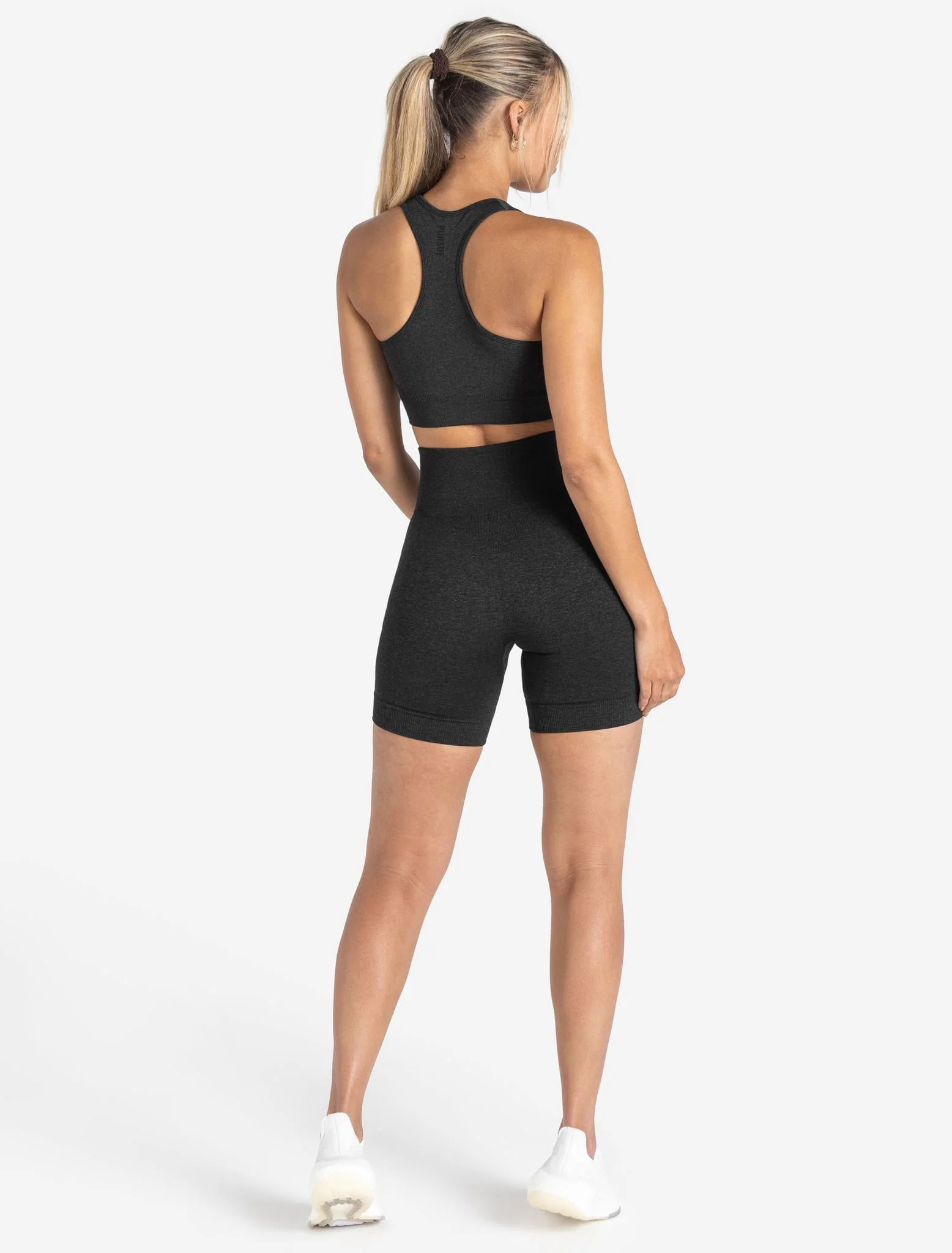 Core Seamless Shorts - Black Marl - Image 4