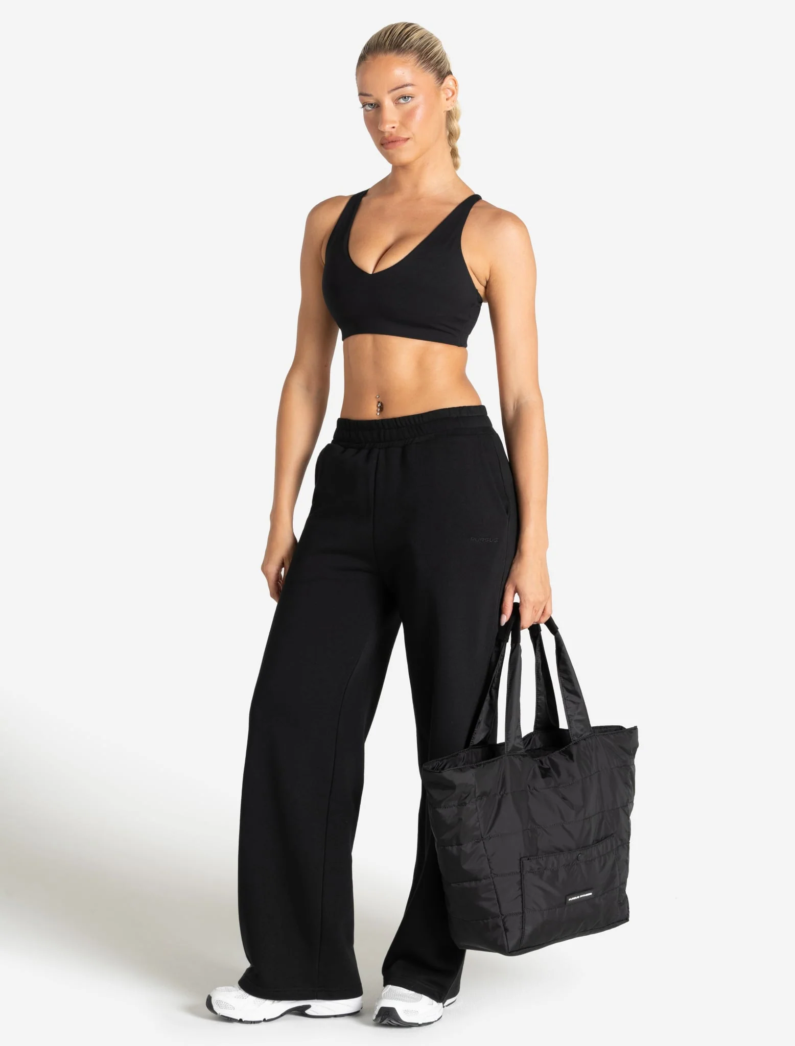Core Straight Leg Joggers - Black - Image 5