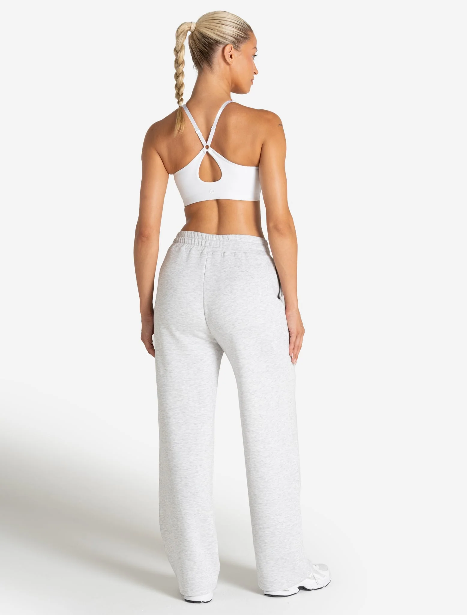 Core Straight Leg Joggers - Grey Marl - Image 6