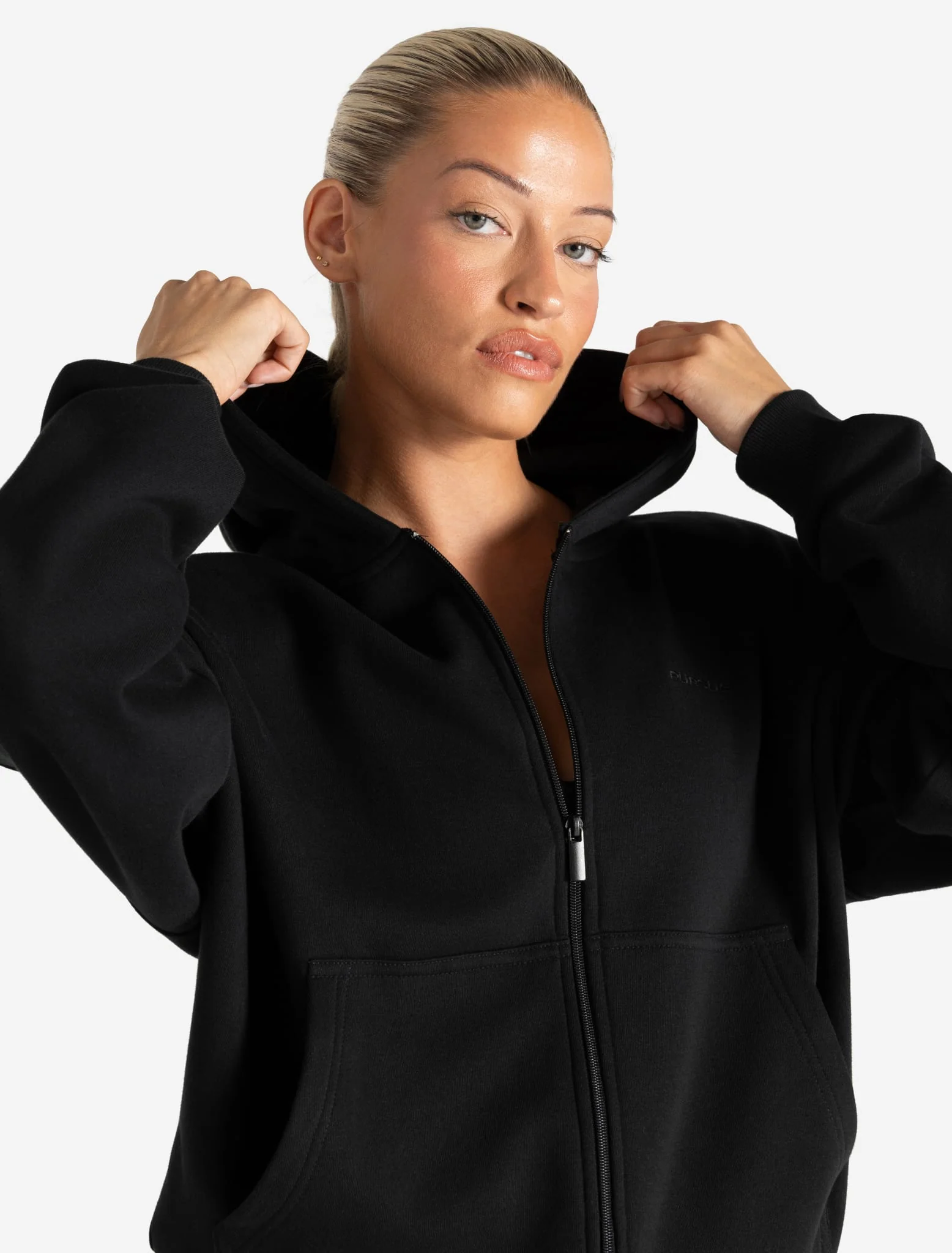 Core Zip Hoodie - Black - Image 6