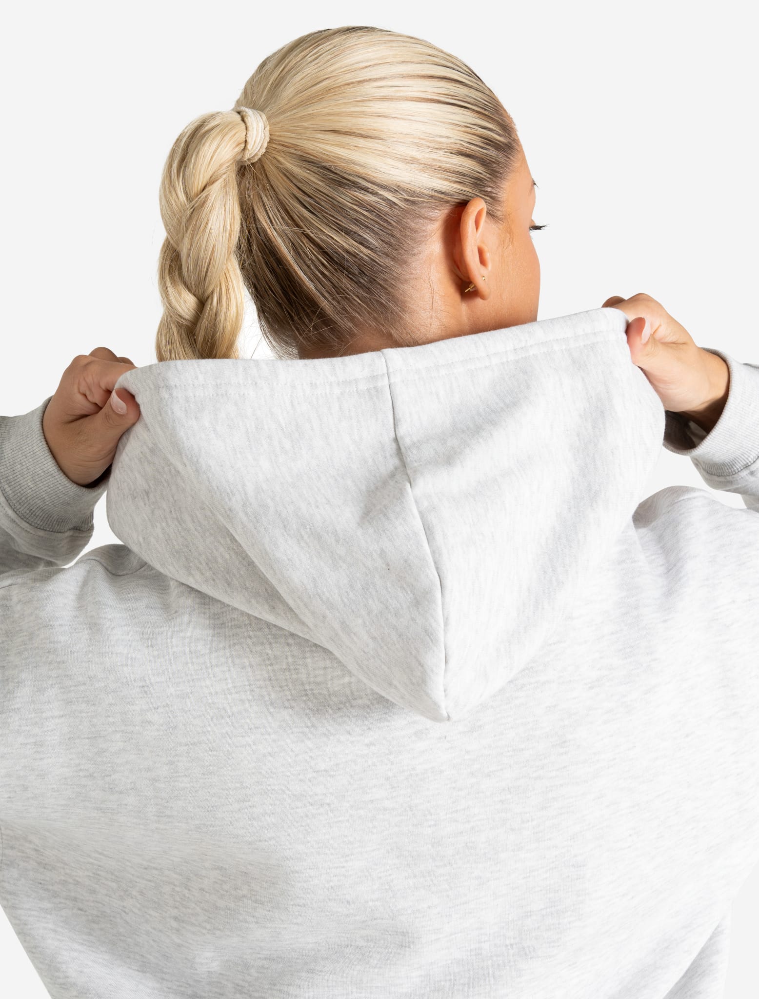 Core Zip Hoodie - Grey Marl - Image 6