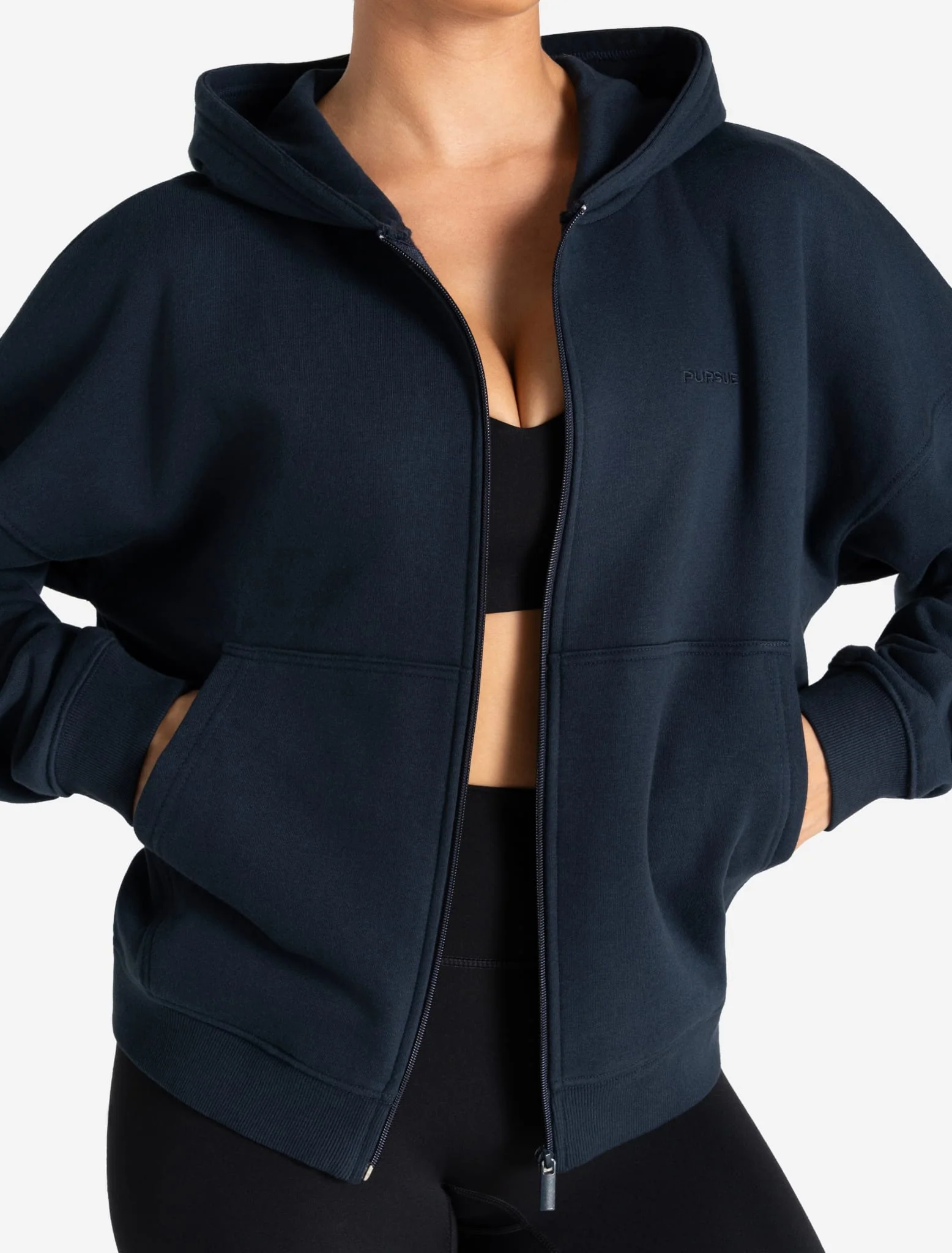 Core Zip Hoodie - Navy - Image 5