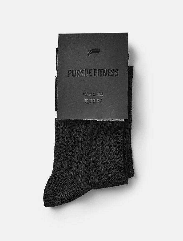 Crew Socks -  Black (Unisex) - Image 3