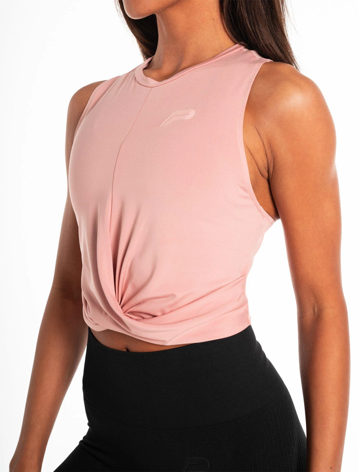 Crossover Vest - Dusky Pink - Image 3