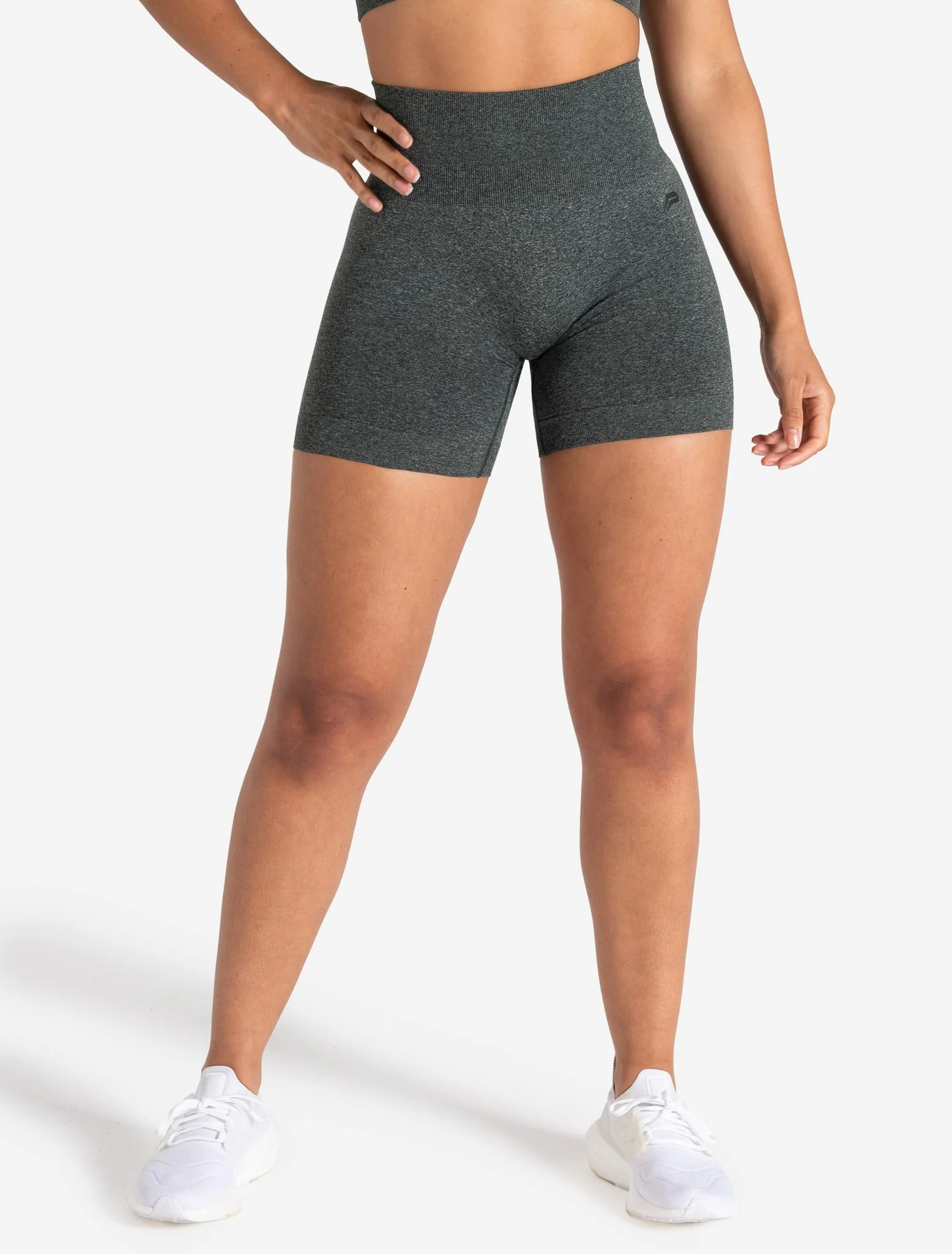 Form Seamless Shorts - Green Marl - Image 2