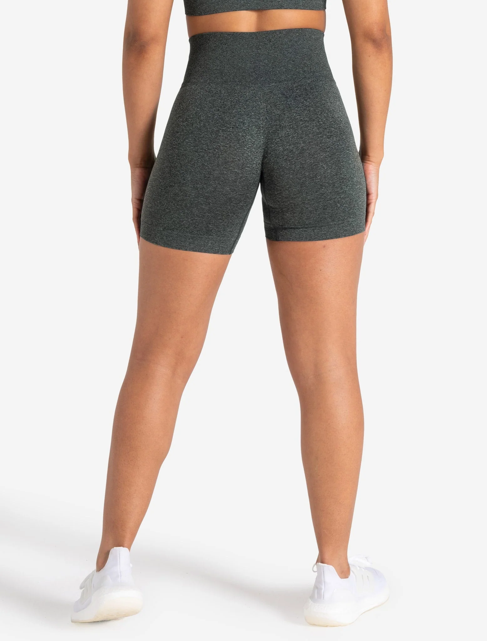 Form Seamless Shorts - Green Marl - Image 3