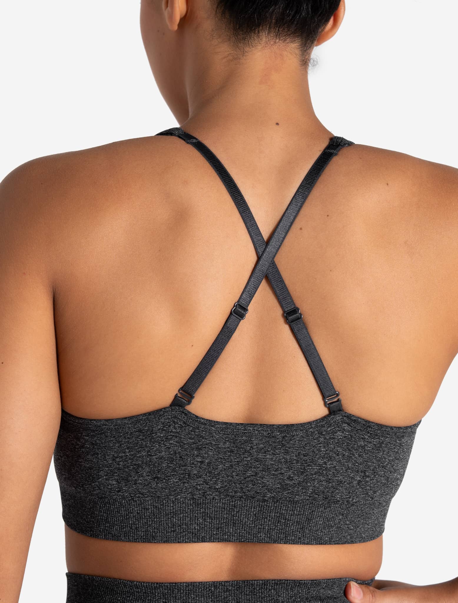 Form Seamless Sports Bra - Black Marl - Image 3