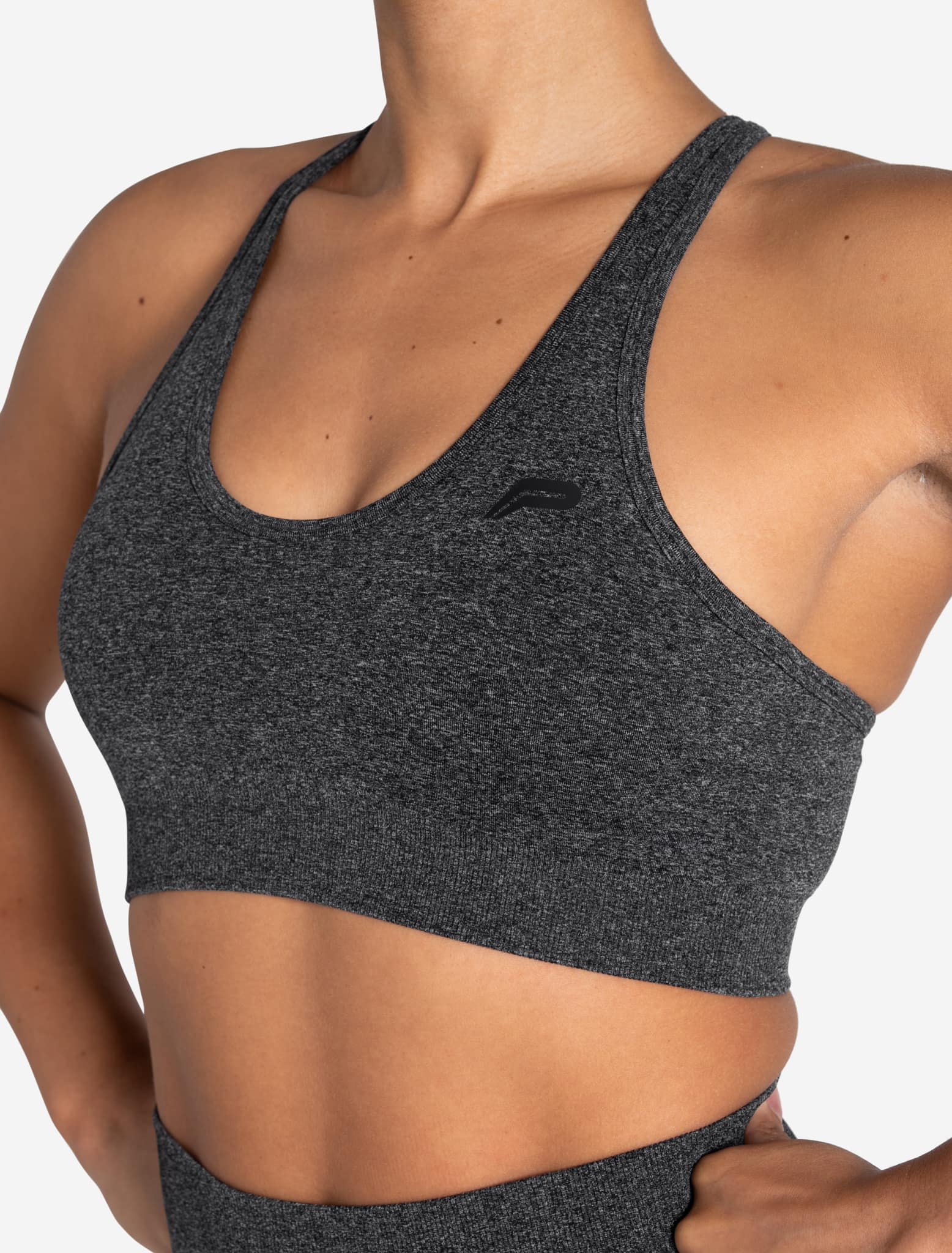 Form Seamless Sports Bra - Black Marl - Image 4