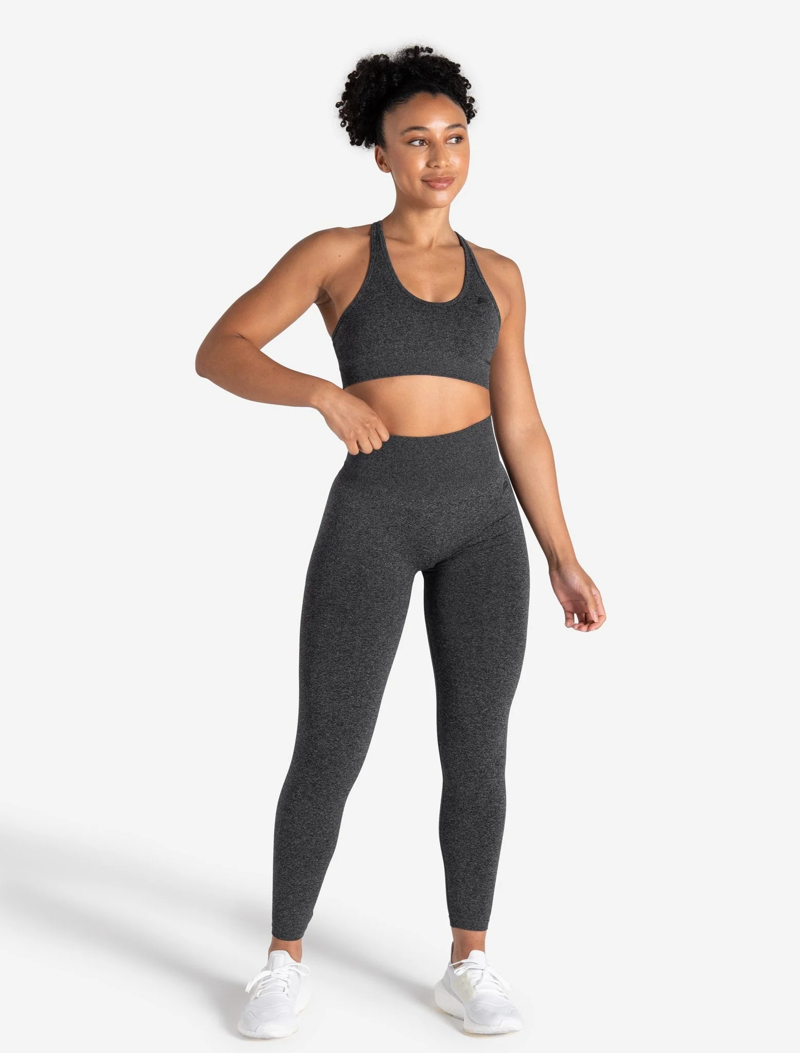 Form Seamless Sports Bra - Black Marl - Image 6