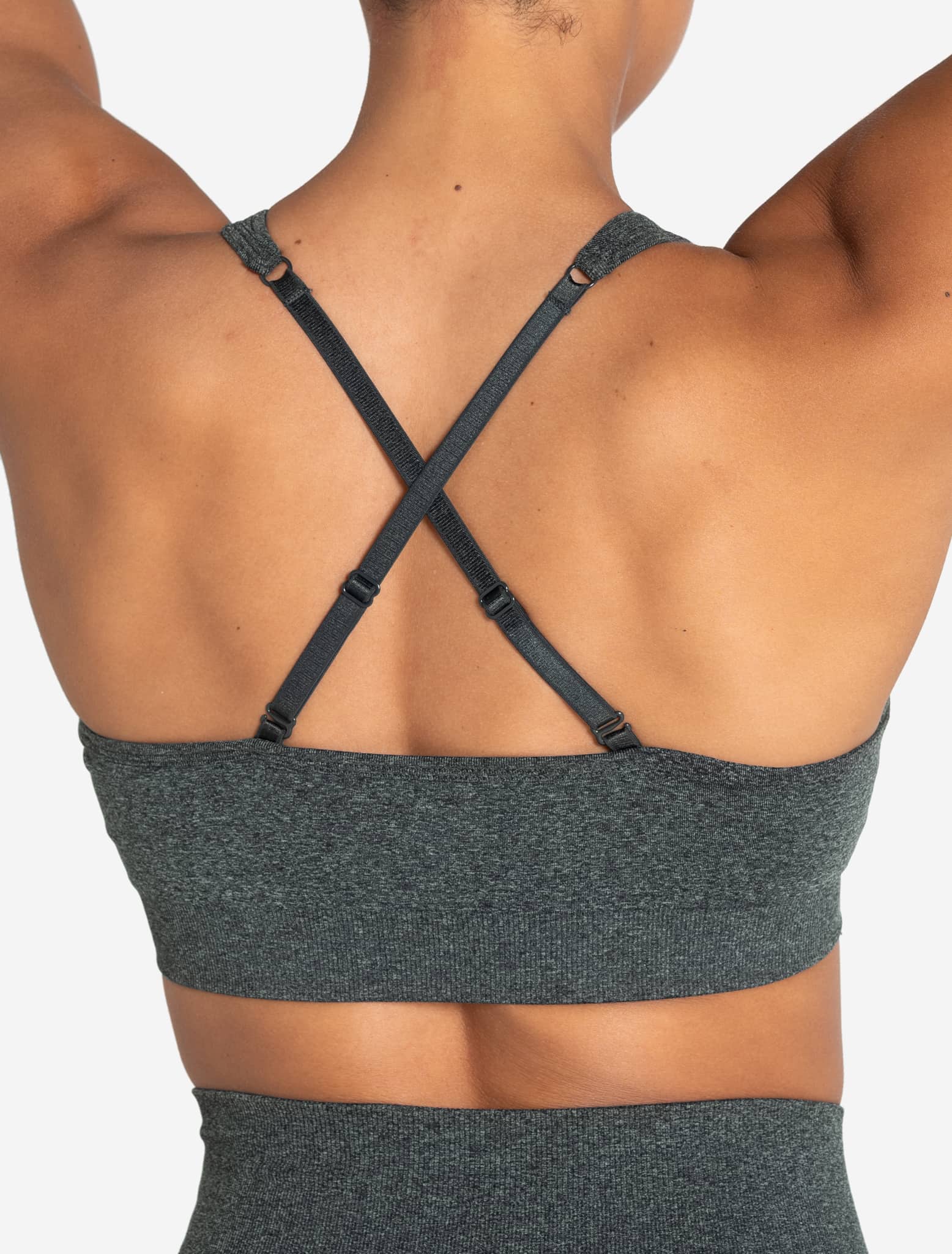 Form Seamless Sports Bra - Green Marl - Image 3