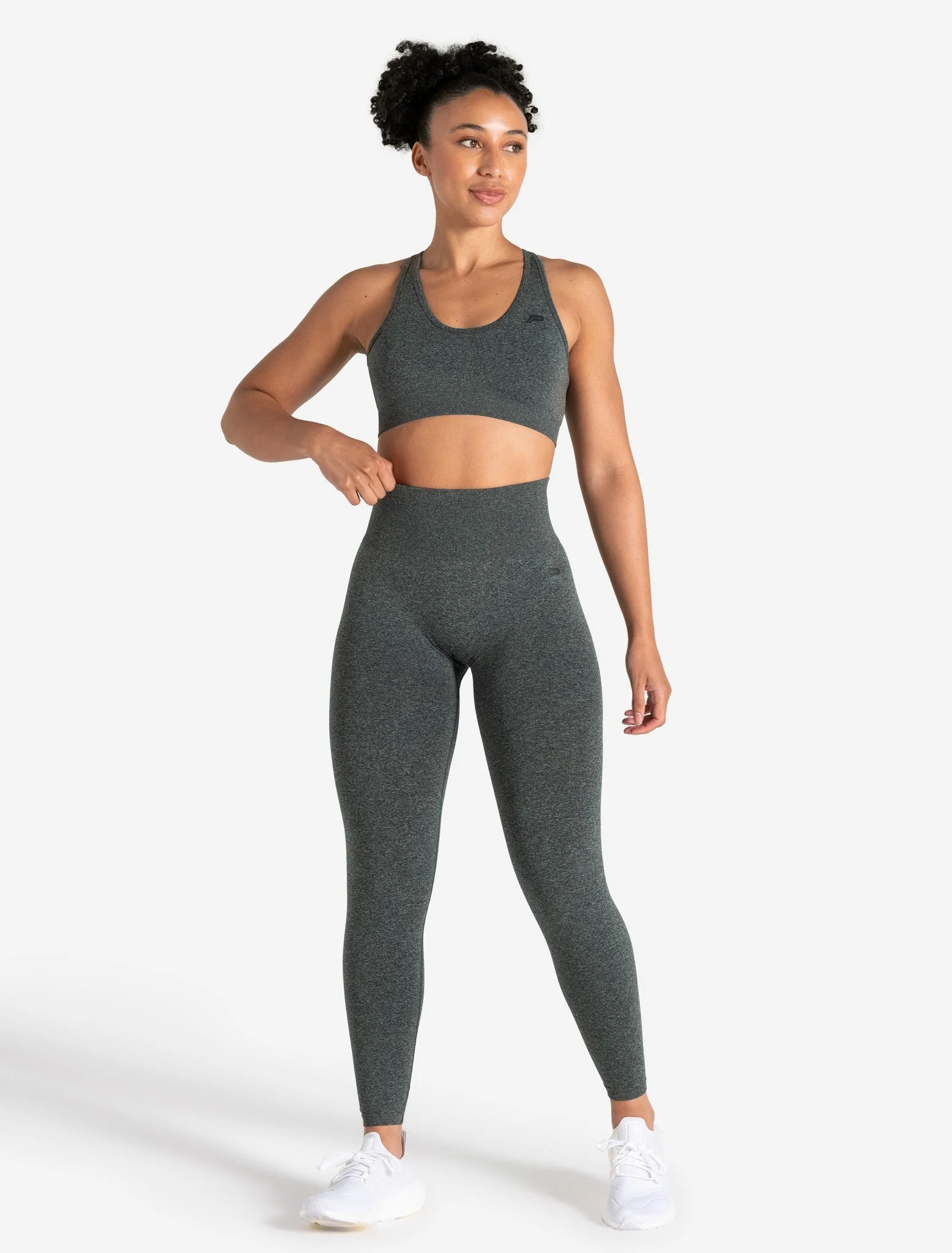 Form Seamless Sports Bra - Green Marl - Image 6